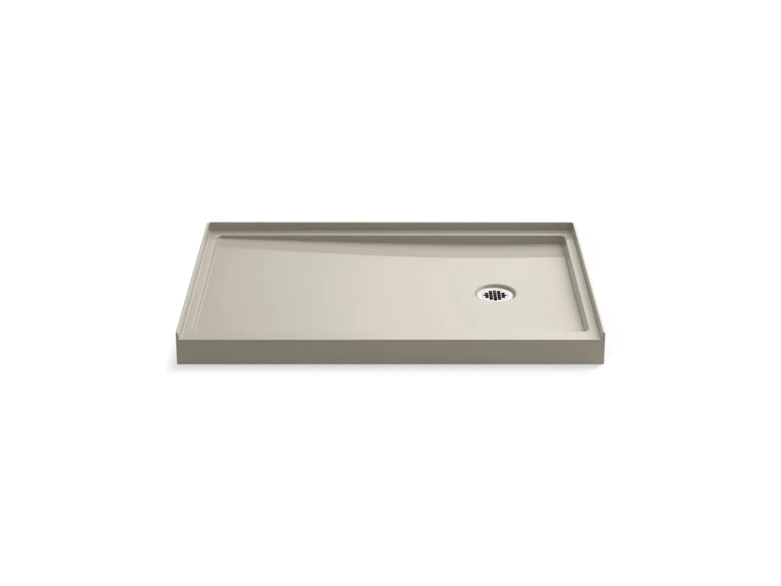 48" x 32" alcove shower base, right drain^Kohler Best