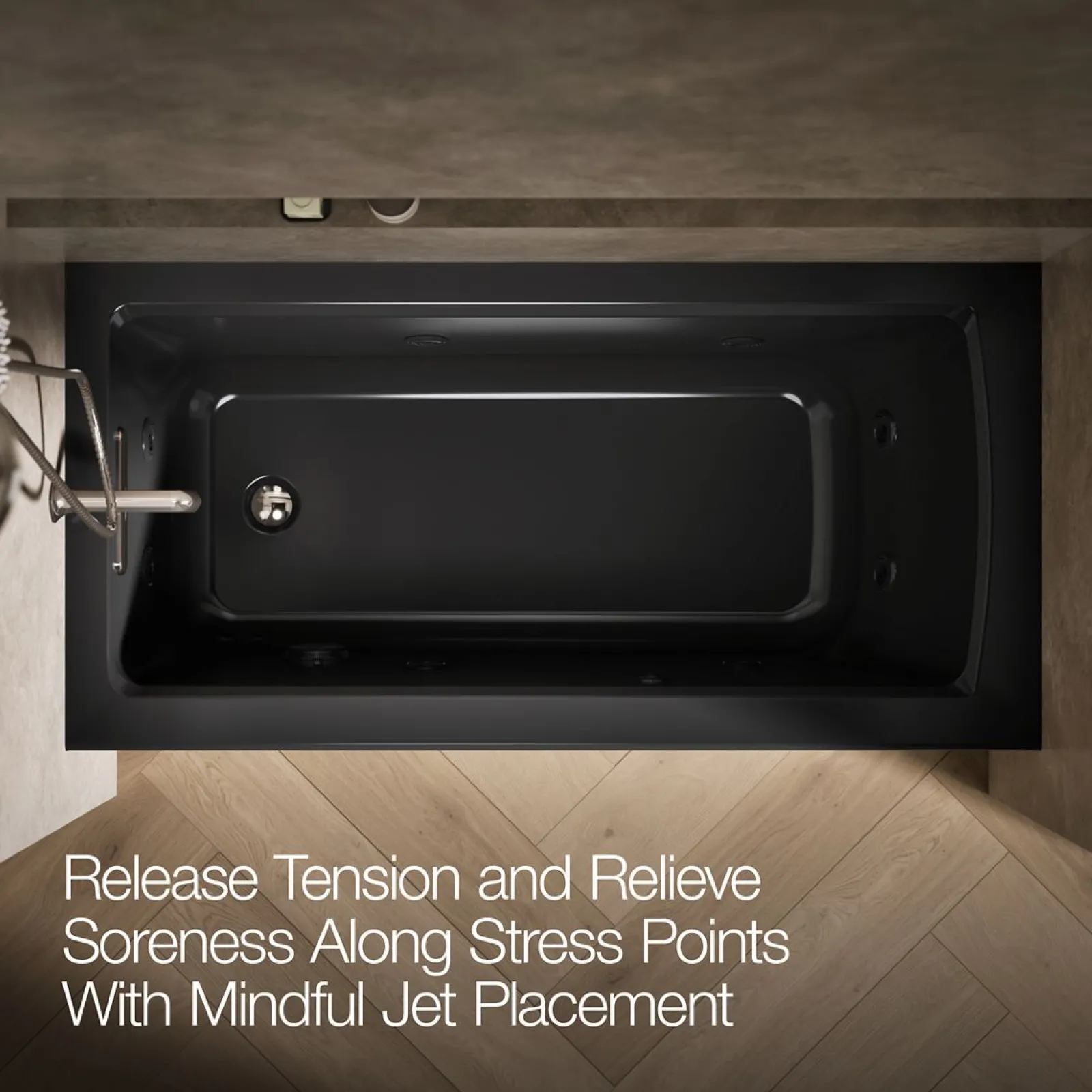60" x 30" alcove whirlpool bath, left drain^Kohler Clearance