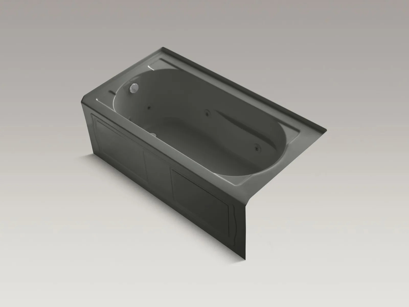 60" x 32" alcove whirlpool bath, left drain^Kohler New