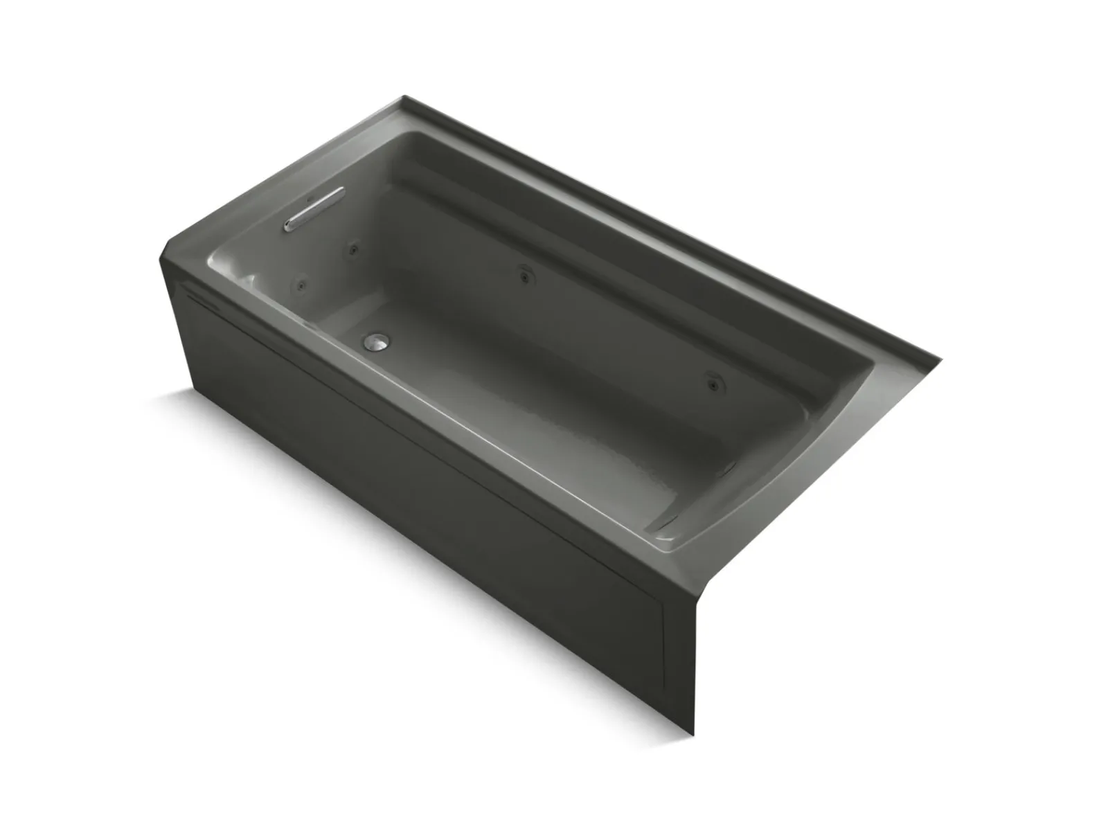 72" x 36" alcove whirlpool bath with alcove, left drain^Kohler