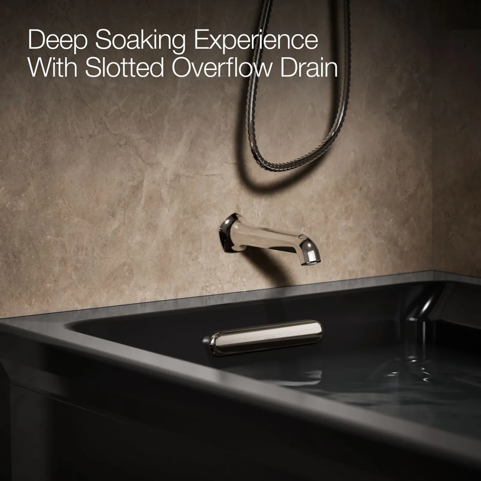 72" x 36" alcove whirlpool bath with Bask® heated surface, left drain^Kohler