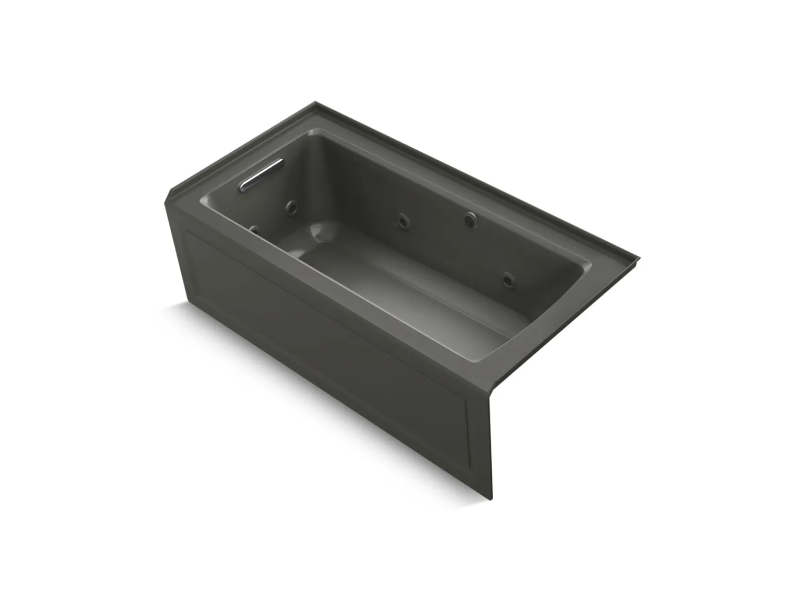 60" x 30" alcove whirlpool bath with Bask® heated surface, left drain^Kohler Best