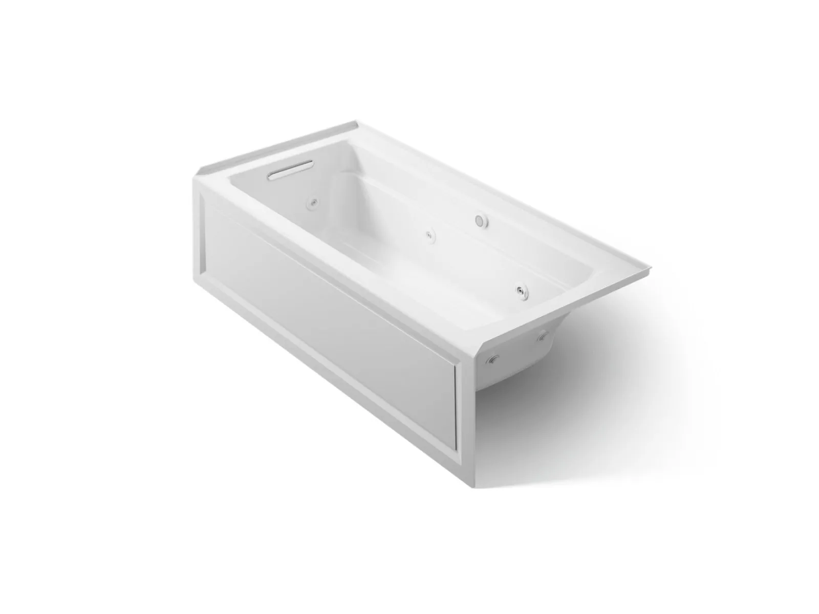66" x 32" alcove whirlpool bath with Bask® heated surface, left drain^Kohler Discount