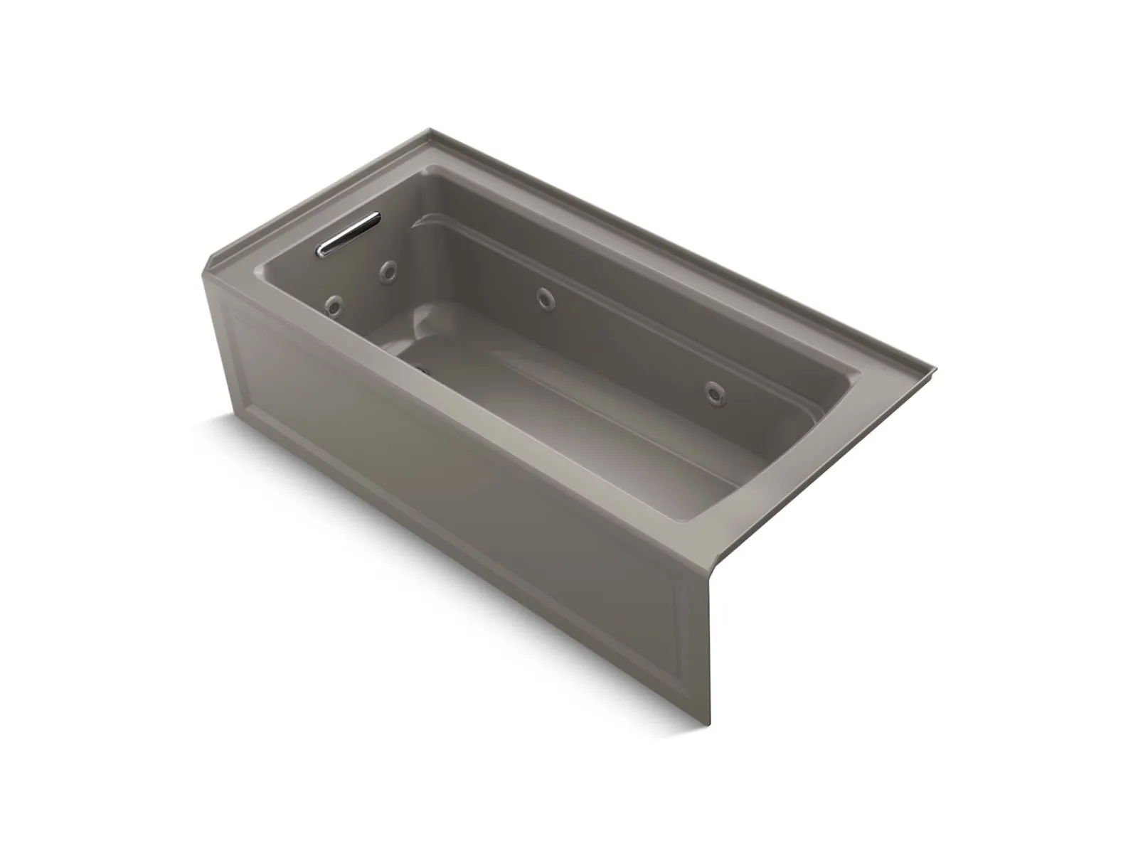 66" x 32" alcove whirlpool bath with Bask® heated surface, left drain^Kohler Discount