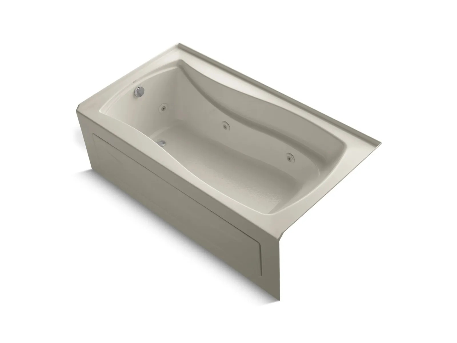 66" x 36" alcove whirlpool bath with Bask® heated surface, left drain^Kohler Outlet