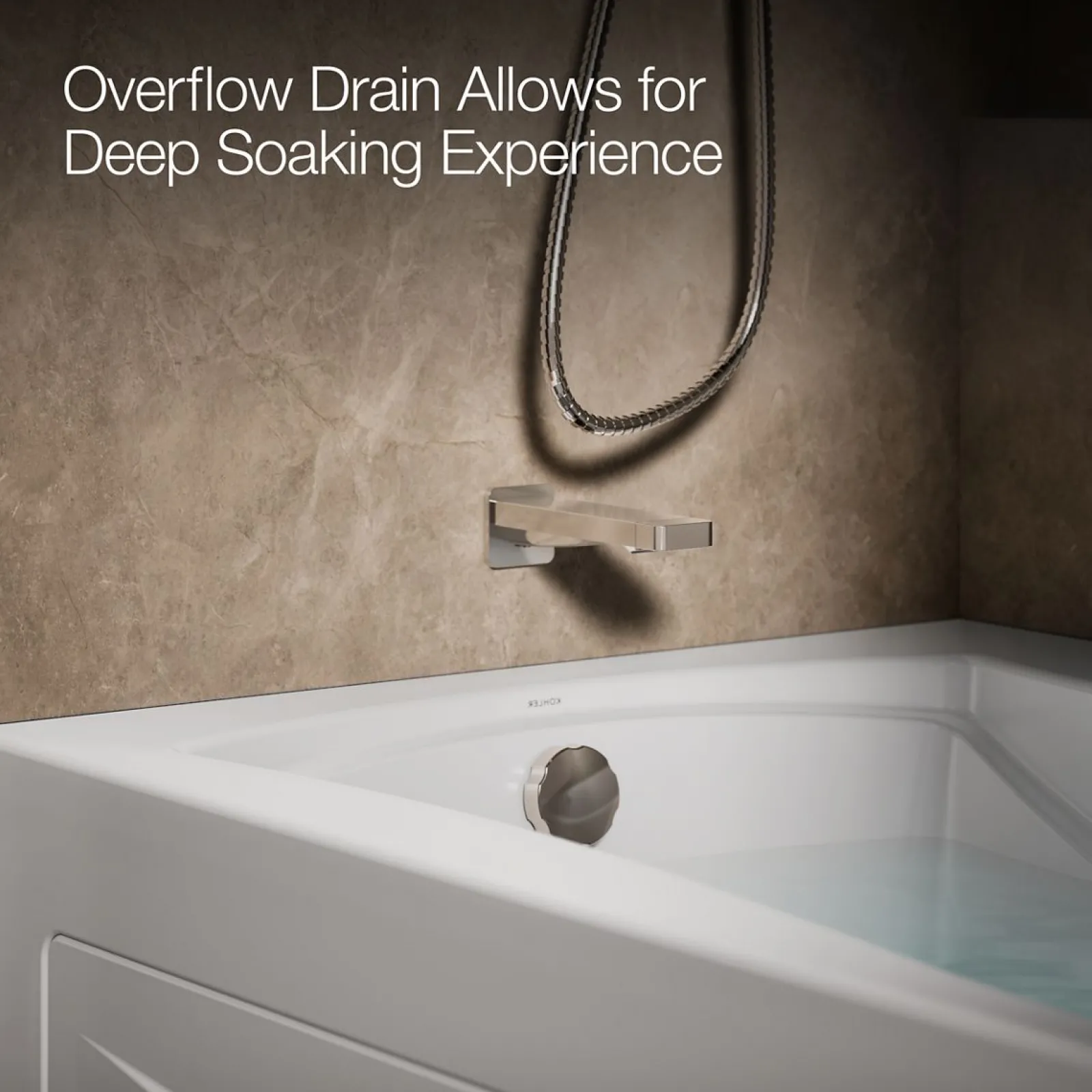66" x 36" alcove whirlpool bath with Bask® heated surface, left drain^Kohler Outlet