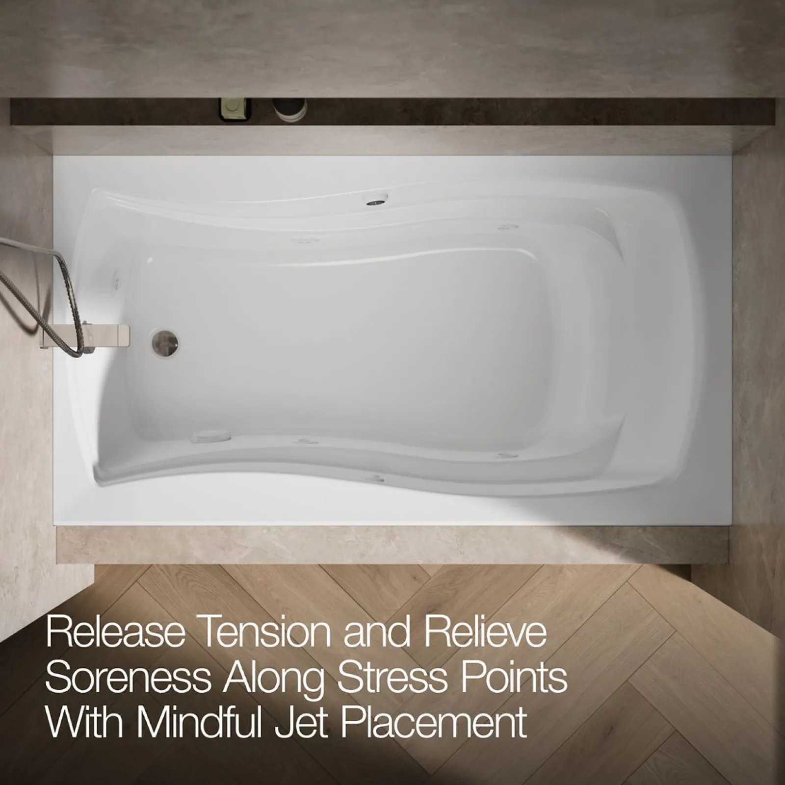66" x 36" alcove whirlpool bath with Bask® heated surface, left drain^Kohler Sale