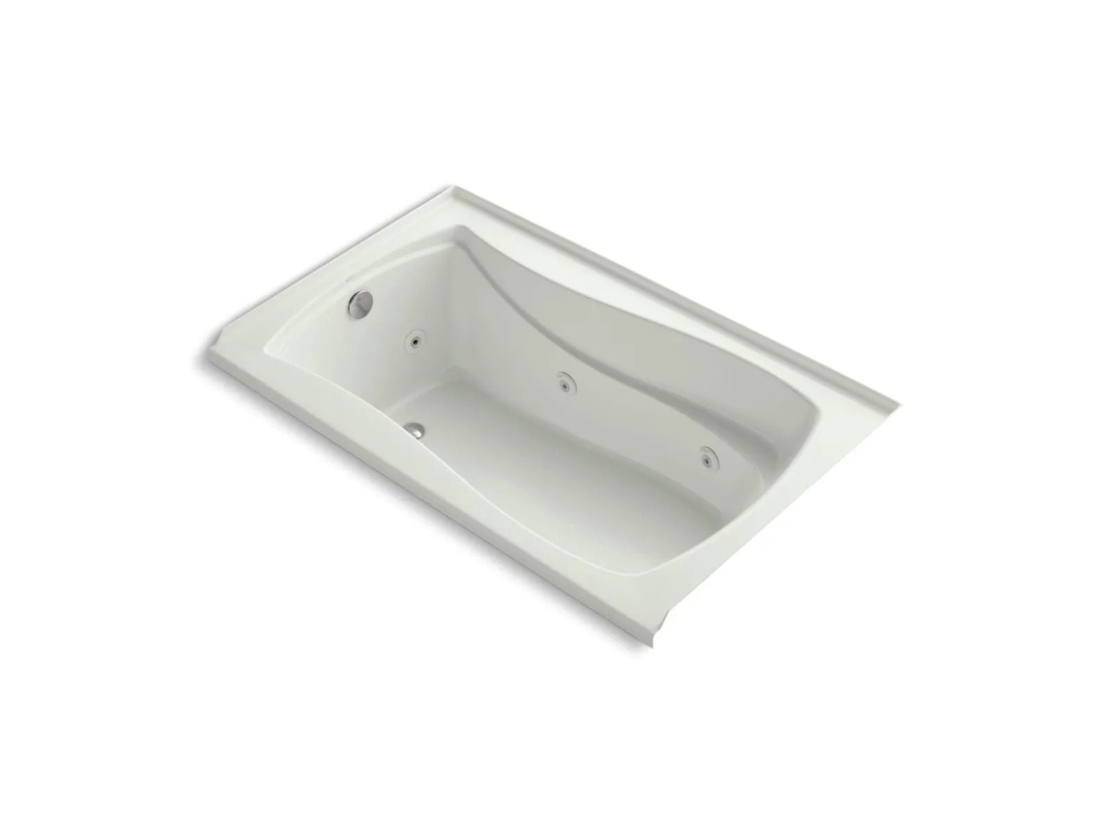 60" x 36" alcove whirlpool bath with Bask® heated surface, left drain^Kohler Sale