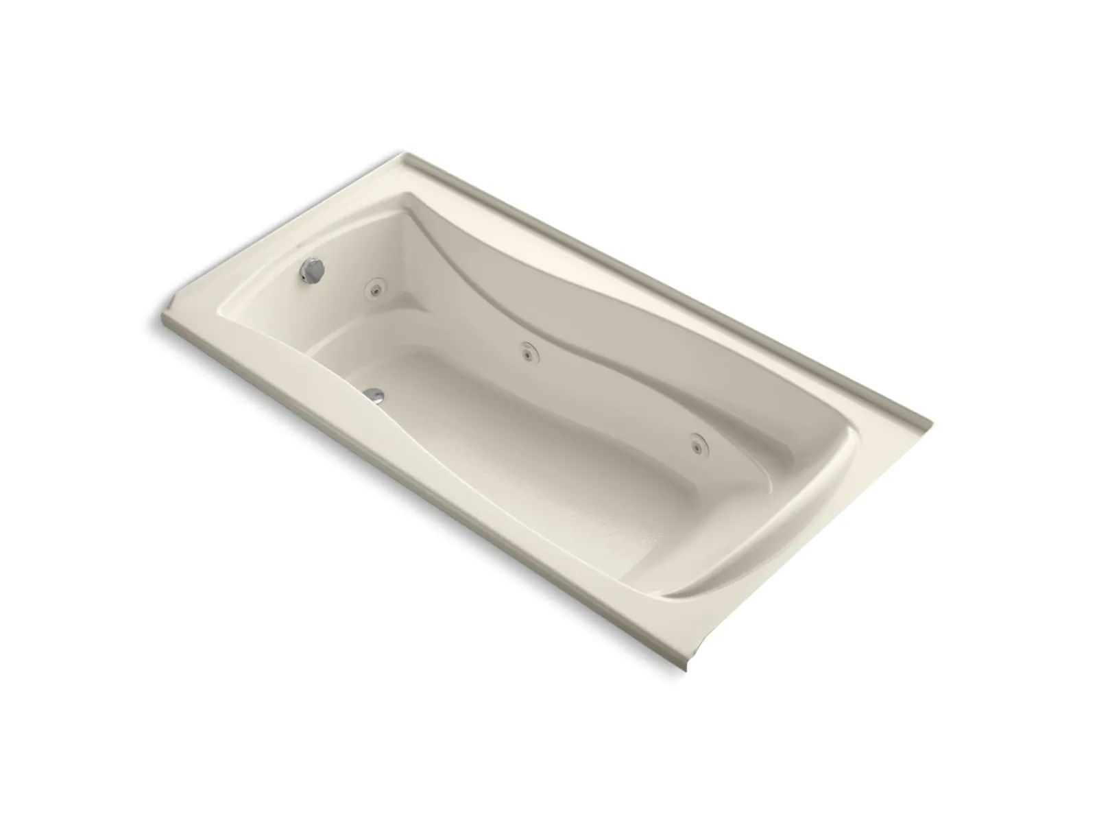 72" x 36" alcove whirlpool bath with Bask® heated surface, left drain^Kohler Outlet