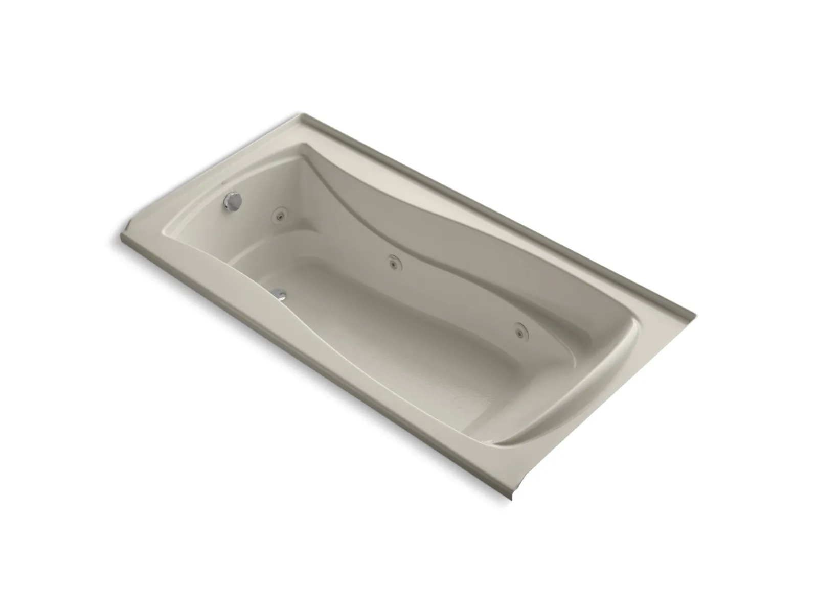 72" x 36" alcove whirlpool bath with Bask® heated surface, left drain^Kohler Outlet
