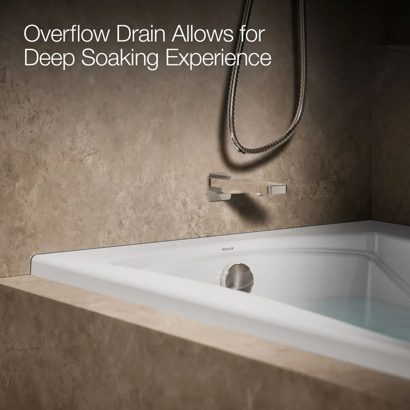 66" x 36" alcove whirlpool, left drain^Kohler Hot