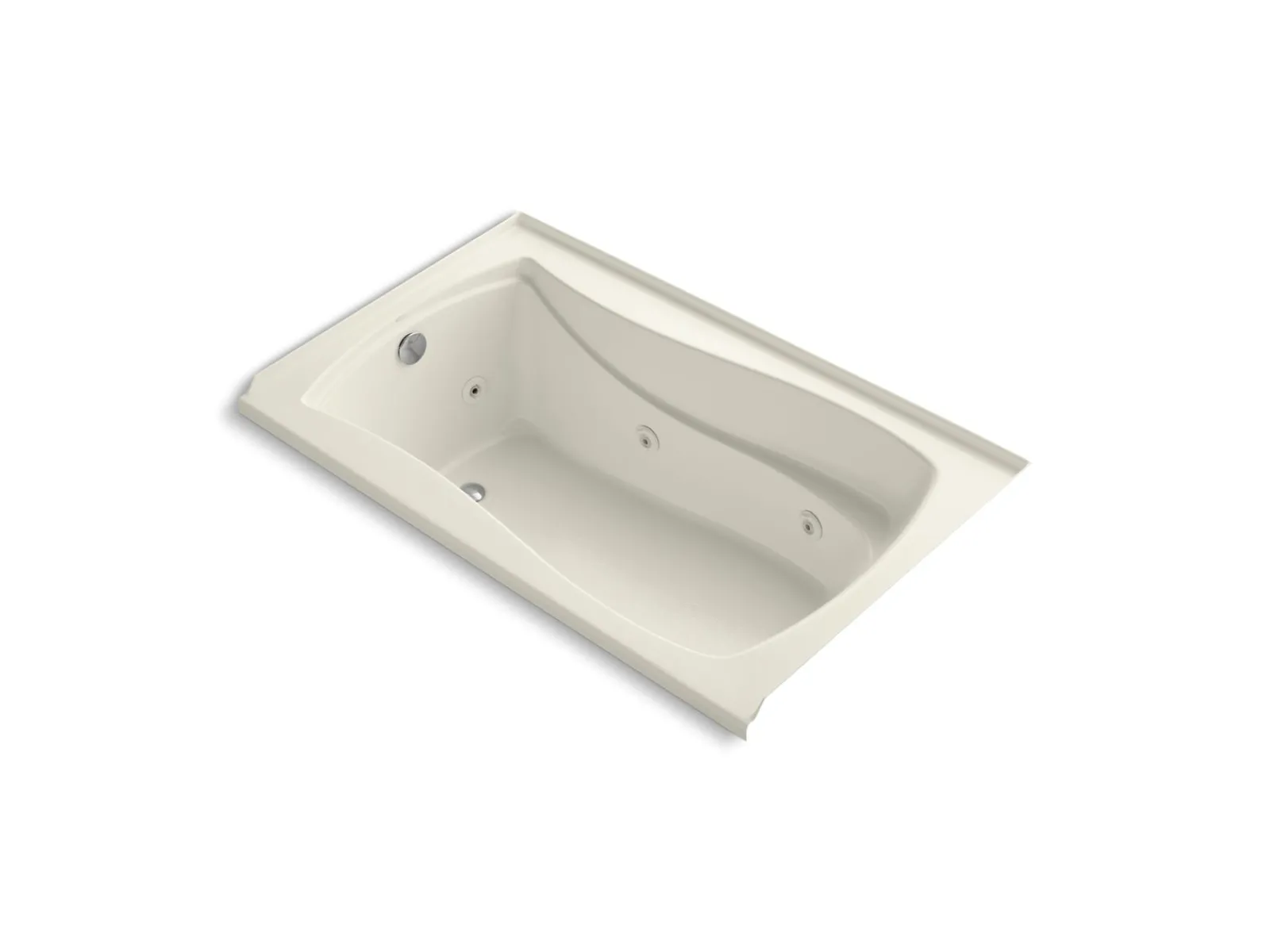 60" x 36" alcove whirlpool, left drain^Kohler Clearance