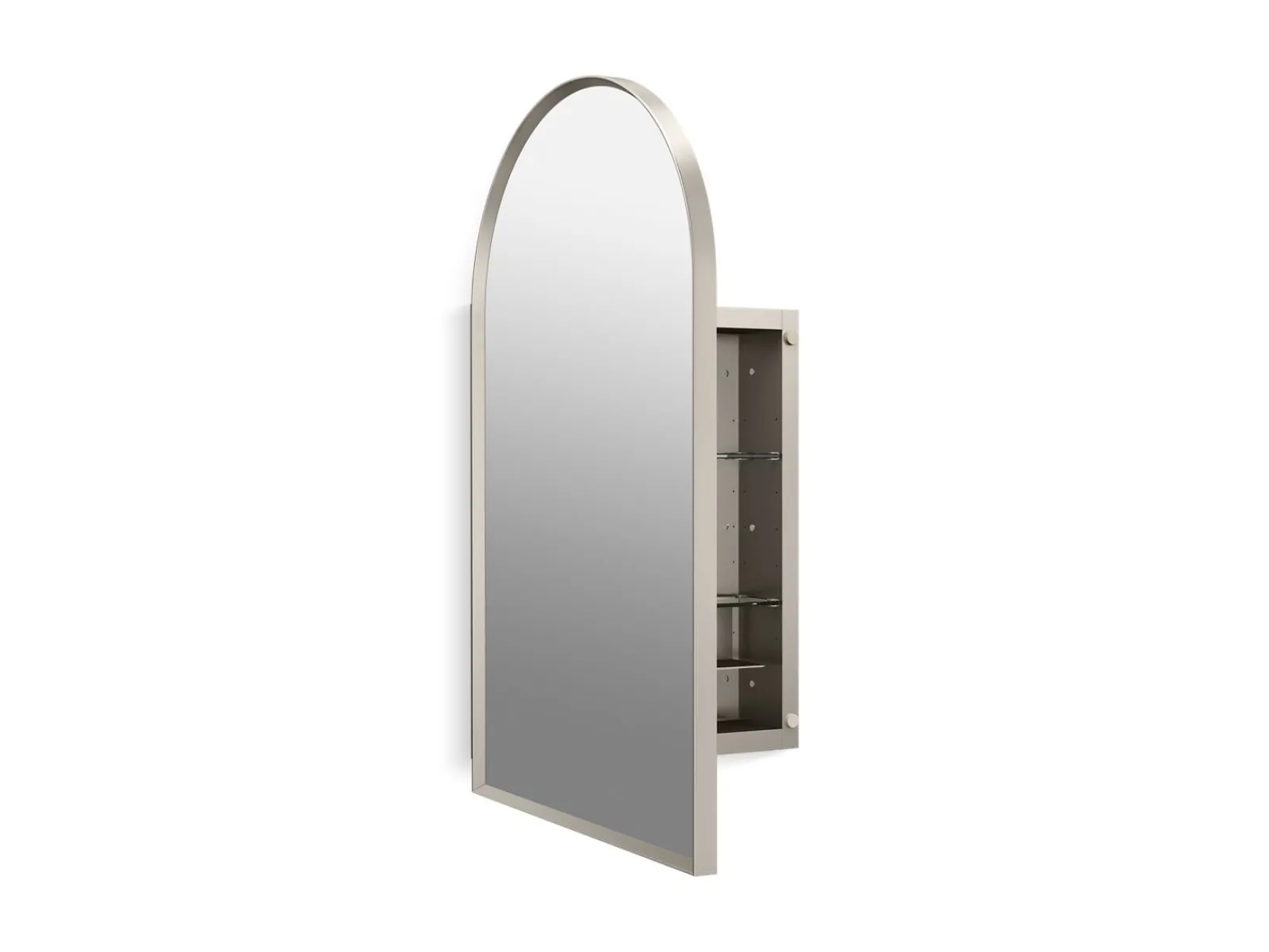 20" x 34" arched framed medicine cabinet, left-hinged^Kohler Hot