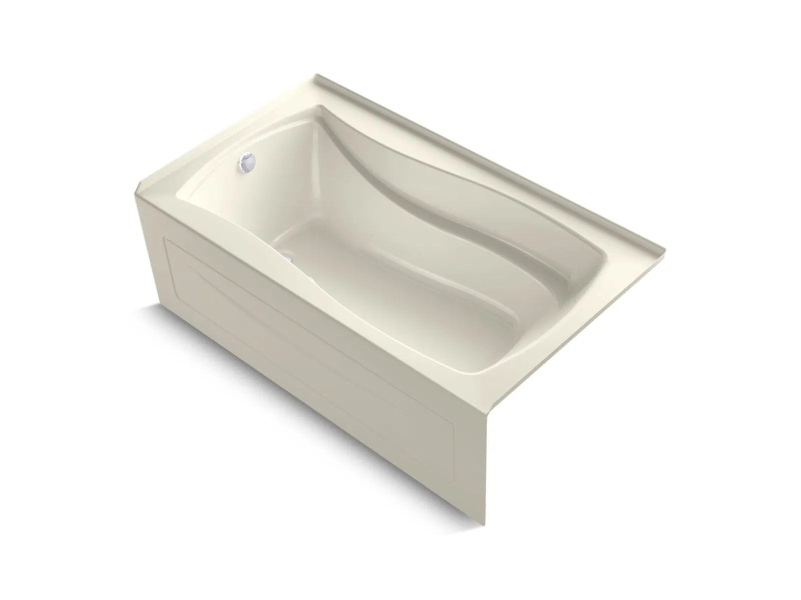 66" x 36" drop-in/alcove Heated BubbleMassage™ air bath, left drain^Kohler Hot