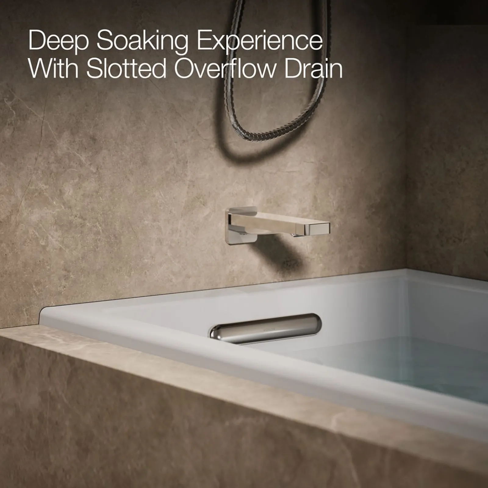 60" x 30" drop-in/alcove heated whirlpool bath, left drain^Kohler Outlet