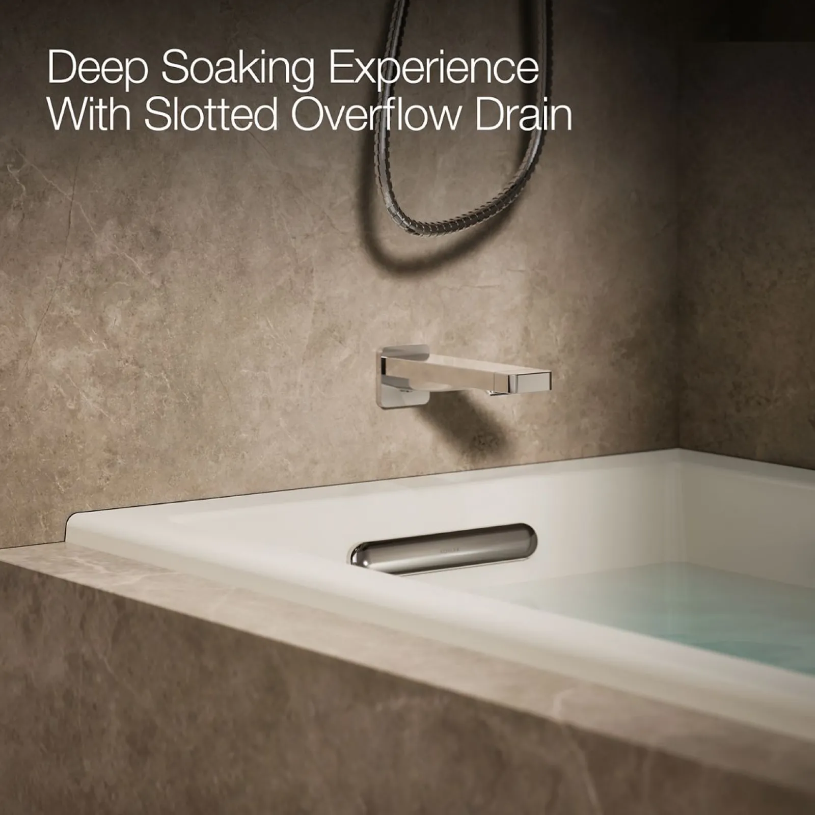 60" x 30" drop-in/alcove heated whirlpool bath, left drain^Kohler Outlet