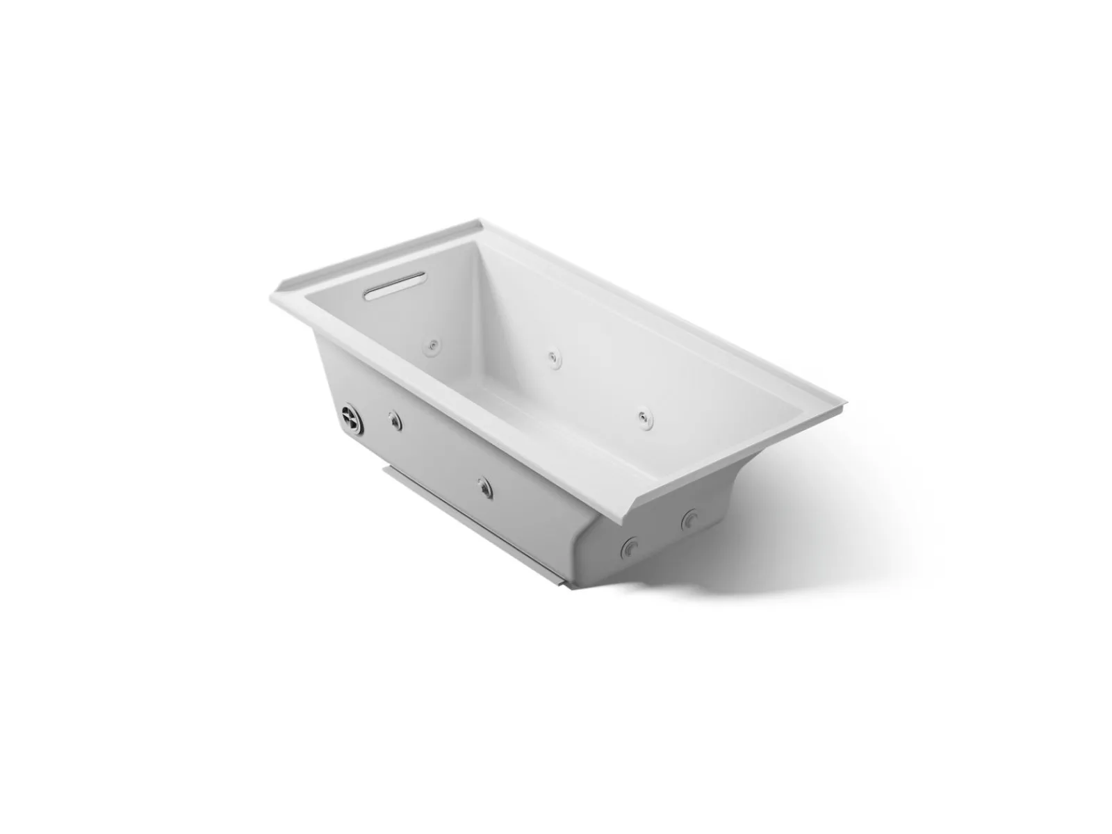 60" x 30" drop-in/alcove heated whirlpool bath, left drain^Kohler Outlet