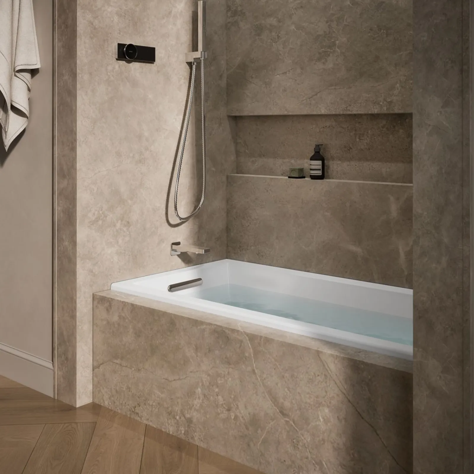 60" x 30" drop-in/alcove heated whirlpool bath, left drain^Kohler Outlet