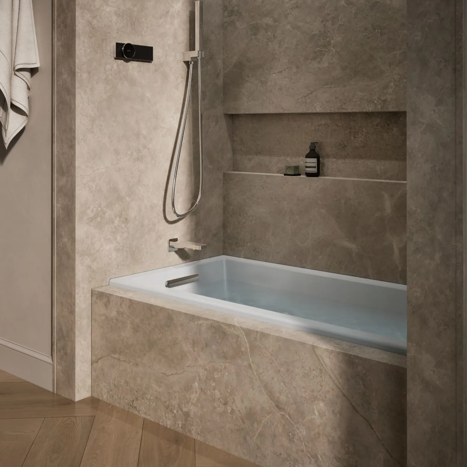 60" x 30" drop-in/alcove heated whirlpool bath, left drain^Kohler Outlet