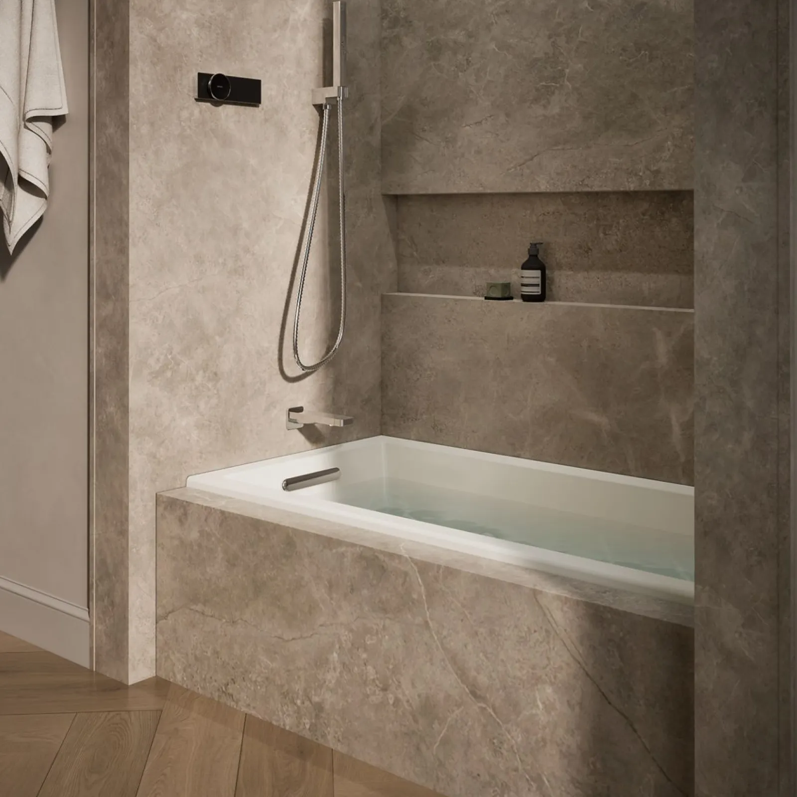 60" x 30" drop-in/alcove heated whirlpool bath, left drain^Kohler Outlet