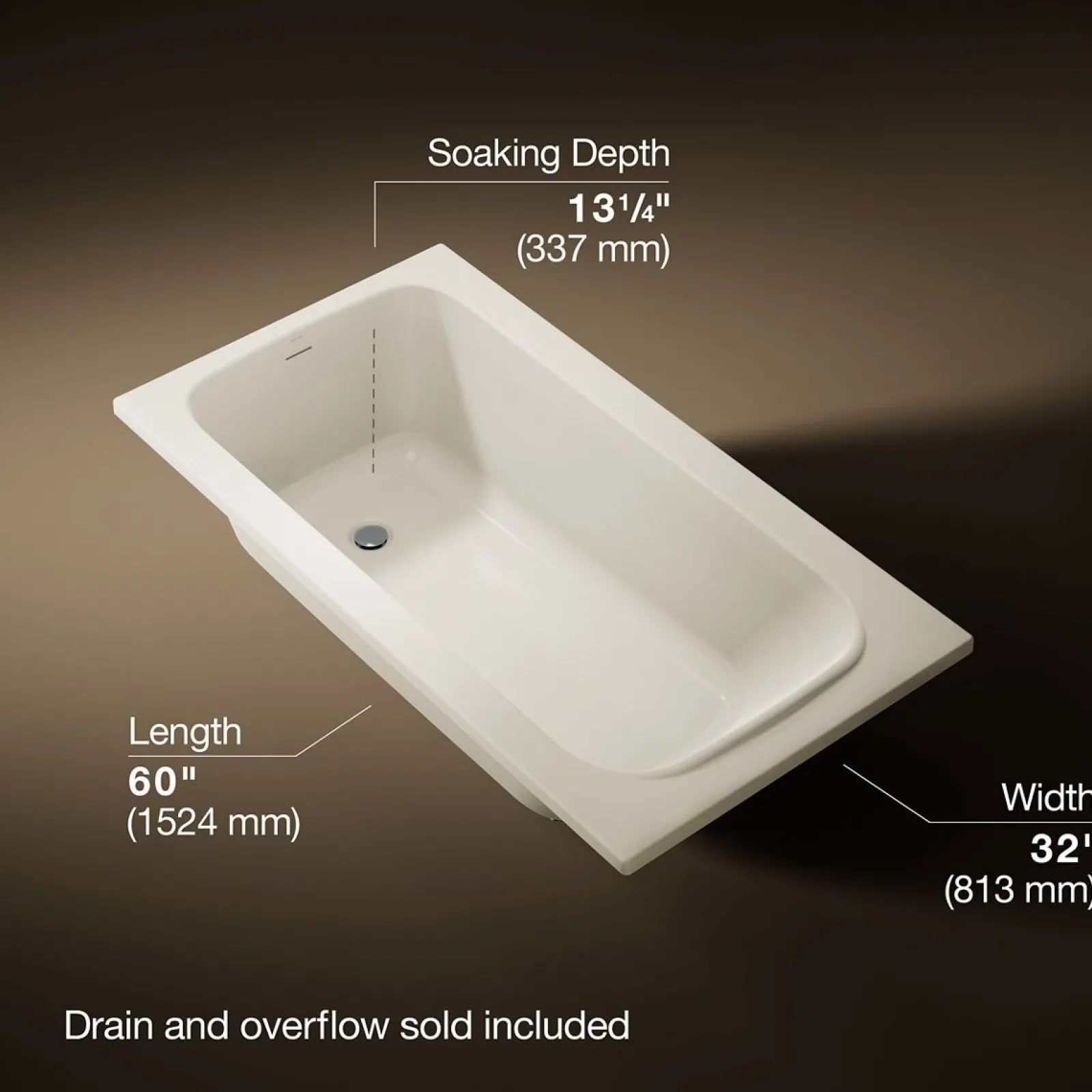 60" x 32" drop-in bath^Kohler Sale