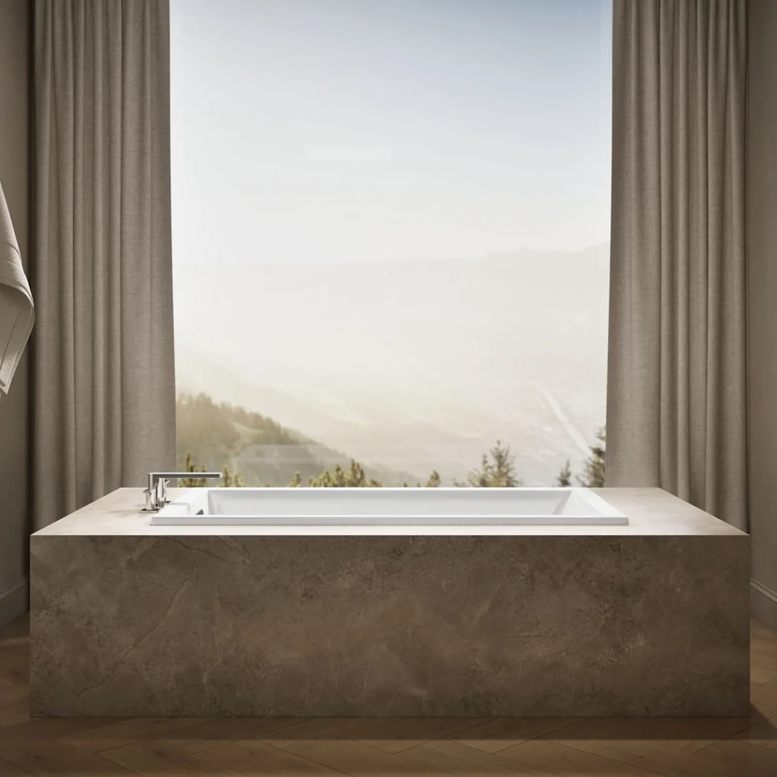 60" x 32" drop-in bath^Kohler