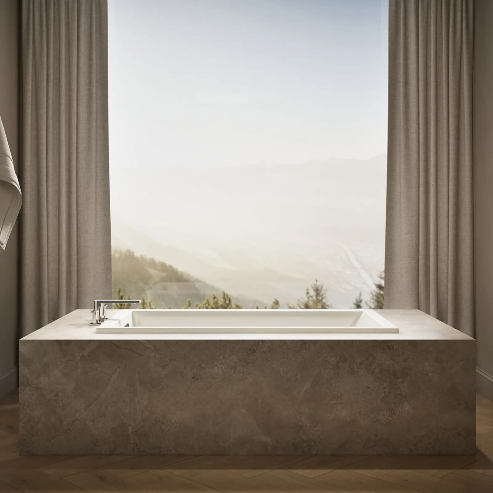 60" x 32" drop-in bath^Kohler