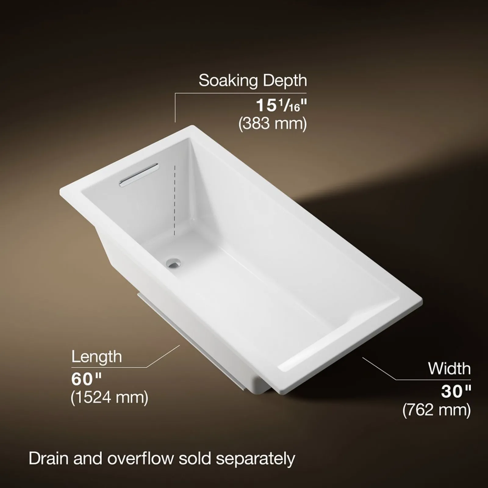 60" x 30" drop-in bath^Kohler Best