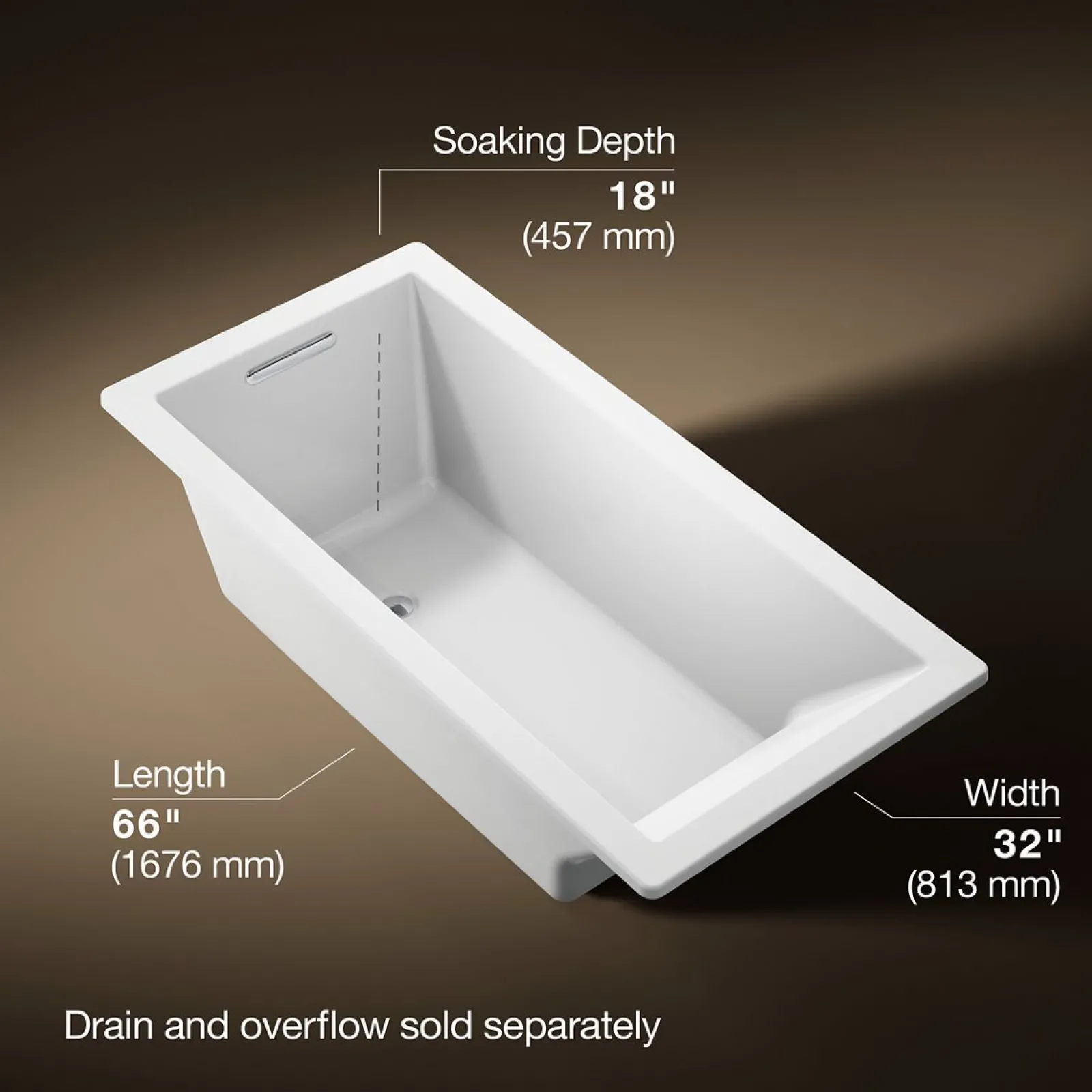 66" x 32" drop-in bath^Kohler Best