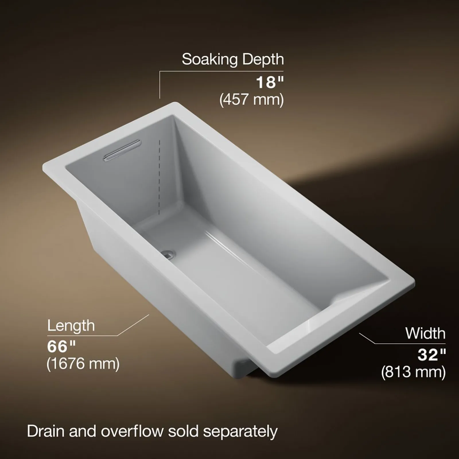 66" x 32" drop-in bath^Kohler Best