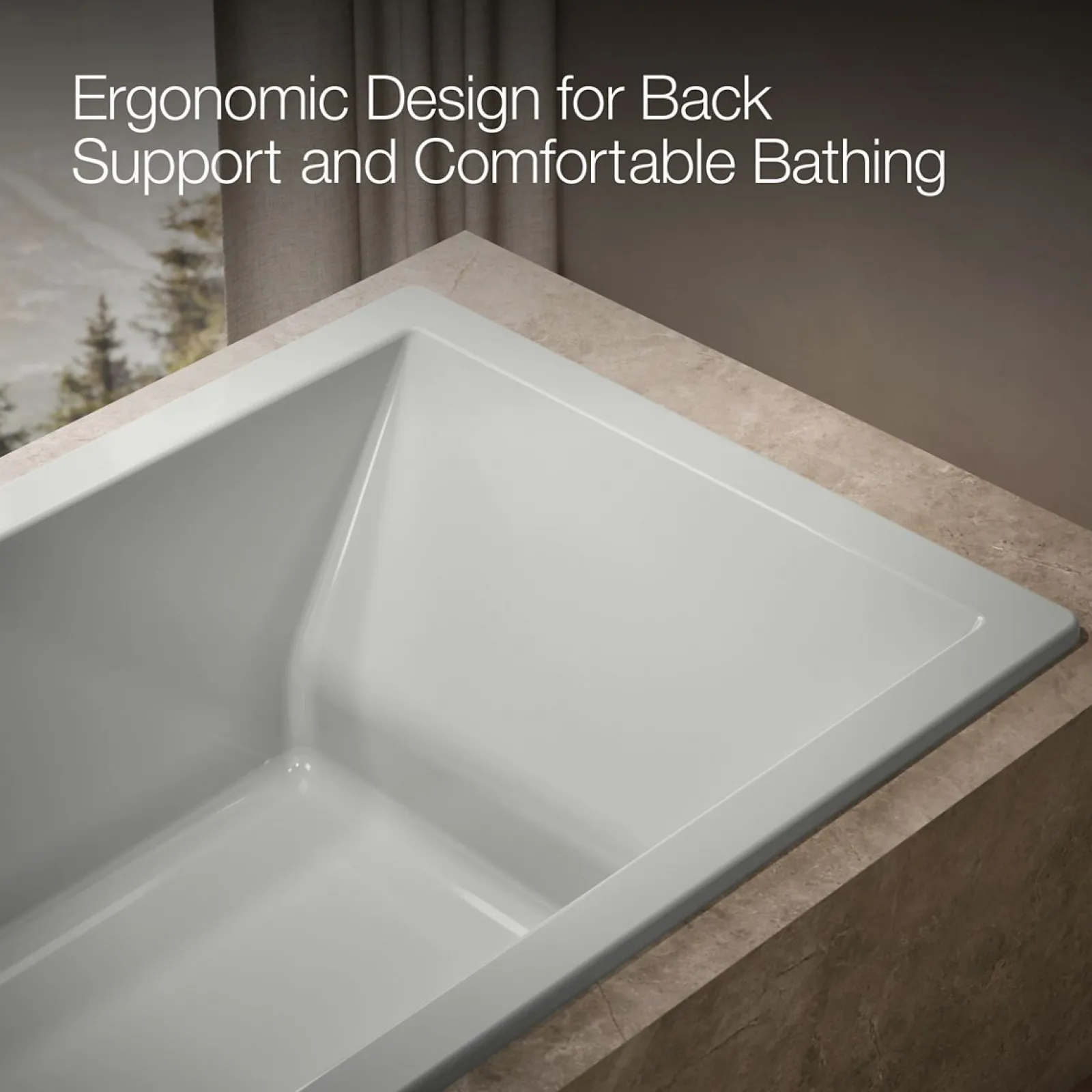72" x 42" drop-in bath^Kohler