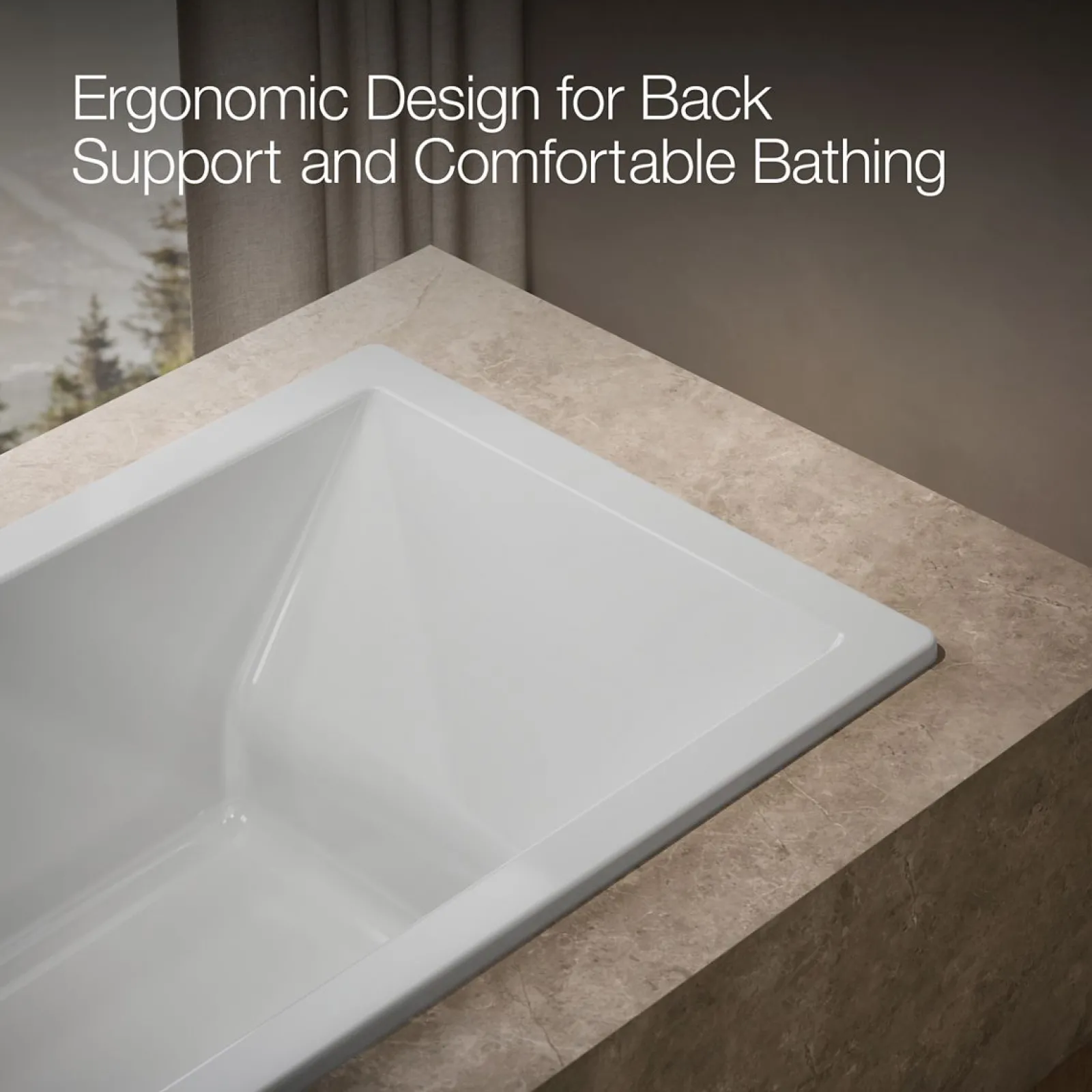 66" x 36" drop-in bath^Kohler