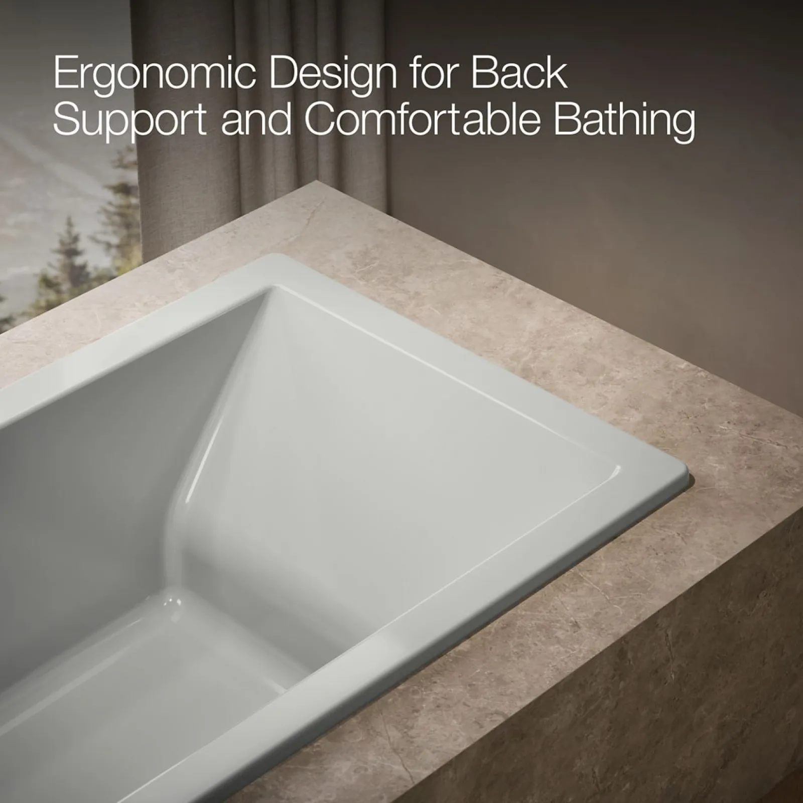 66" x 36" drop-in bath^Kohler