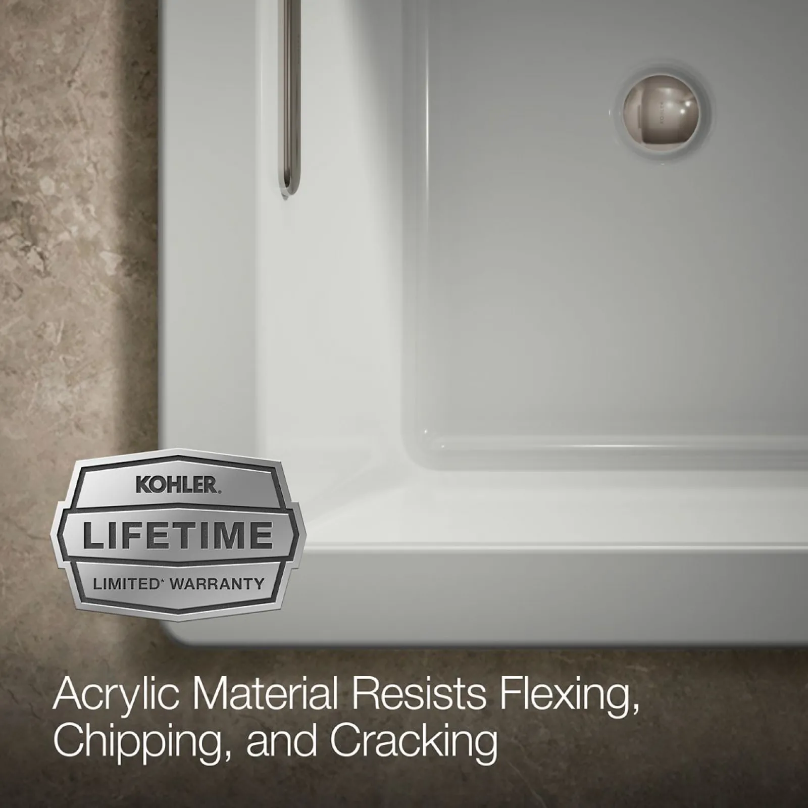 66" x 36" drop-in bath^Kohler