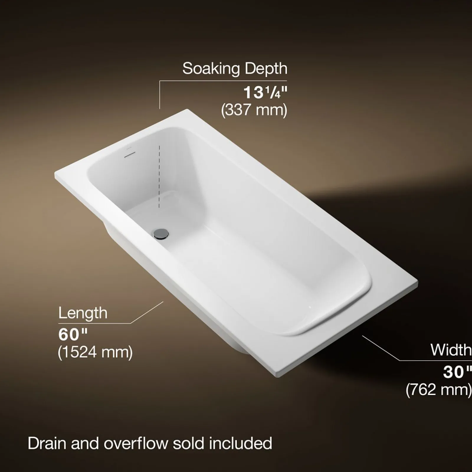 60" x 30" drop-in bath^Kohler Clearance