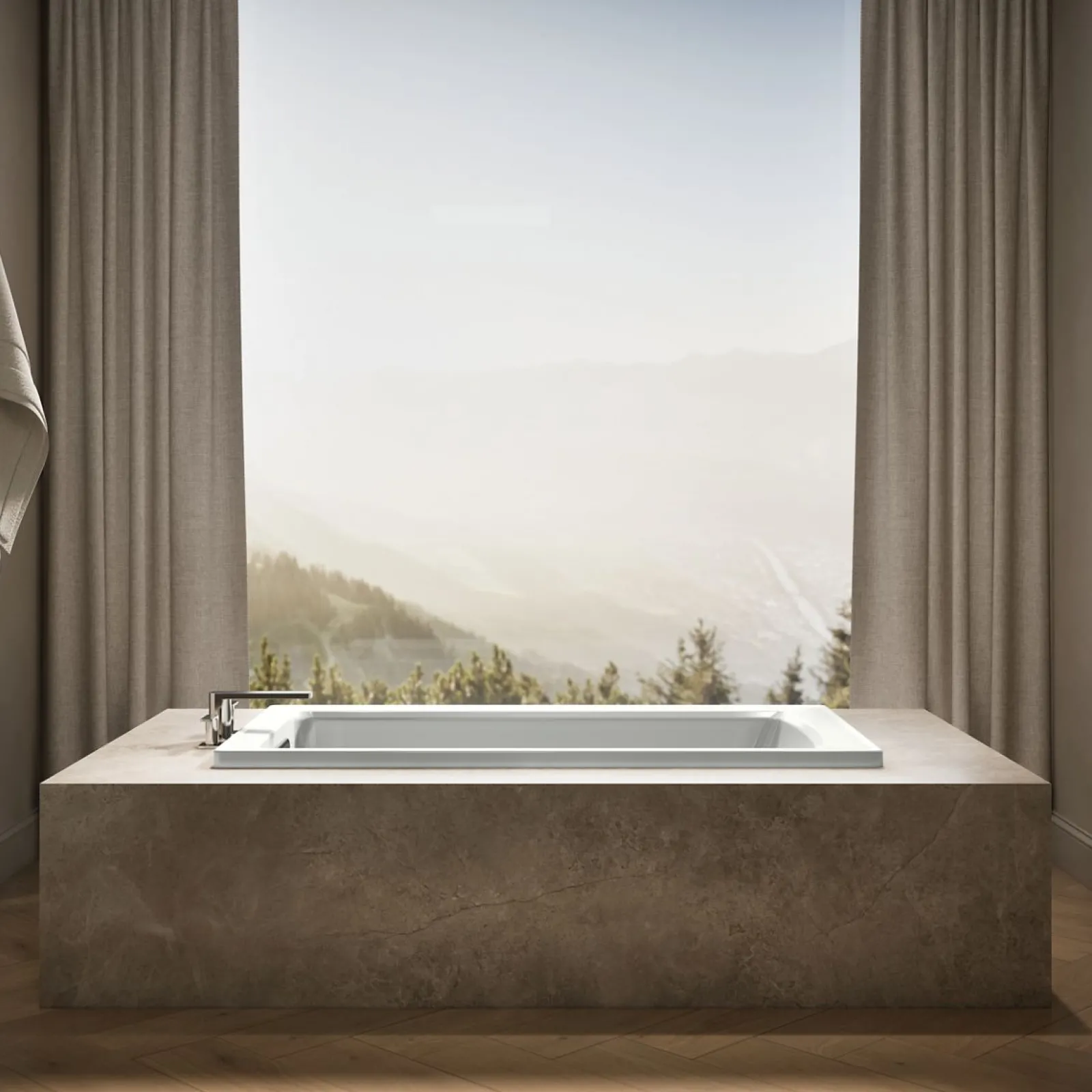 60" x 32" drop-in bath^Kohler Hot
