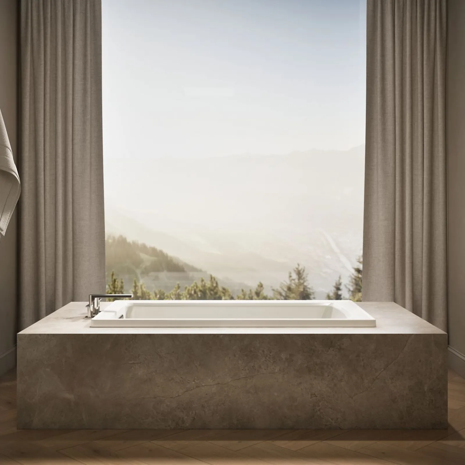 60" x 32" drop-in bath^Kohler Hot