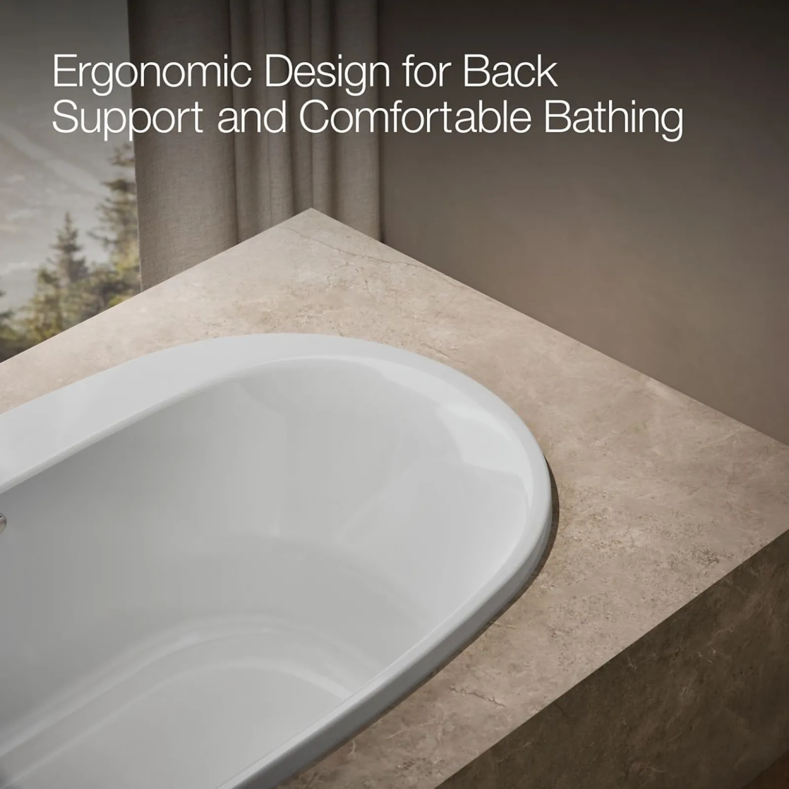 65-1/2" x 35-3/4" drop-in bath^Kohler Best