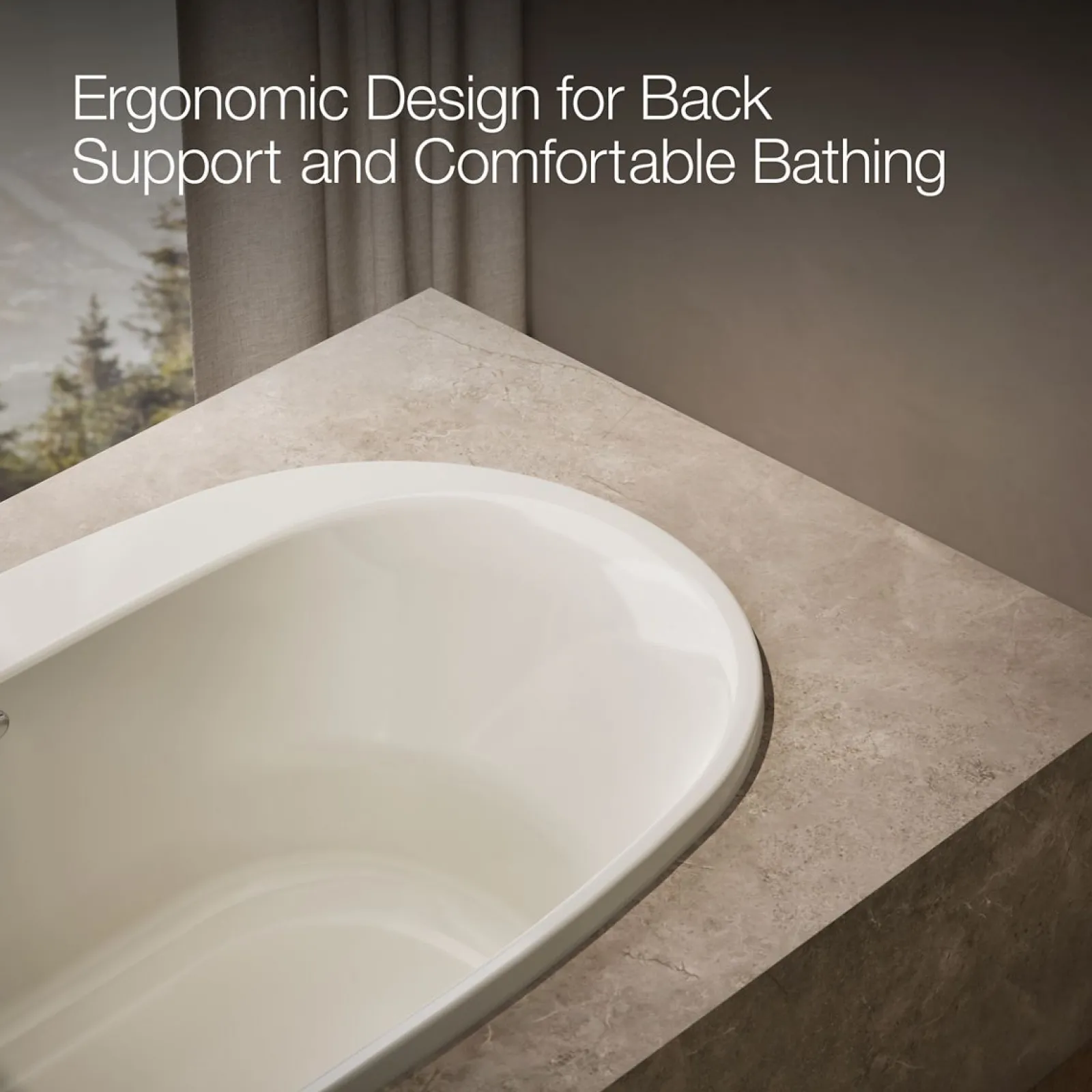 65-1/2" x 35-3/4" drop-in bath^Kohler Best