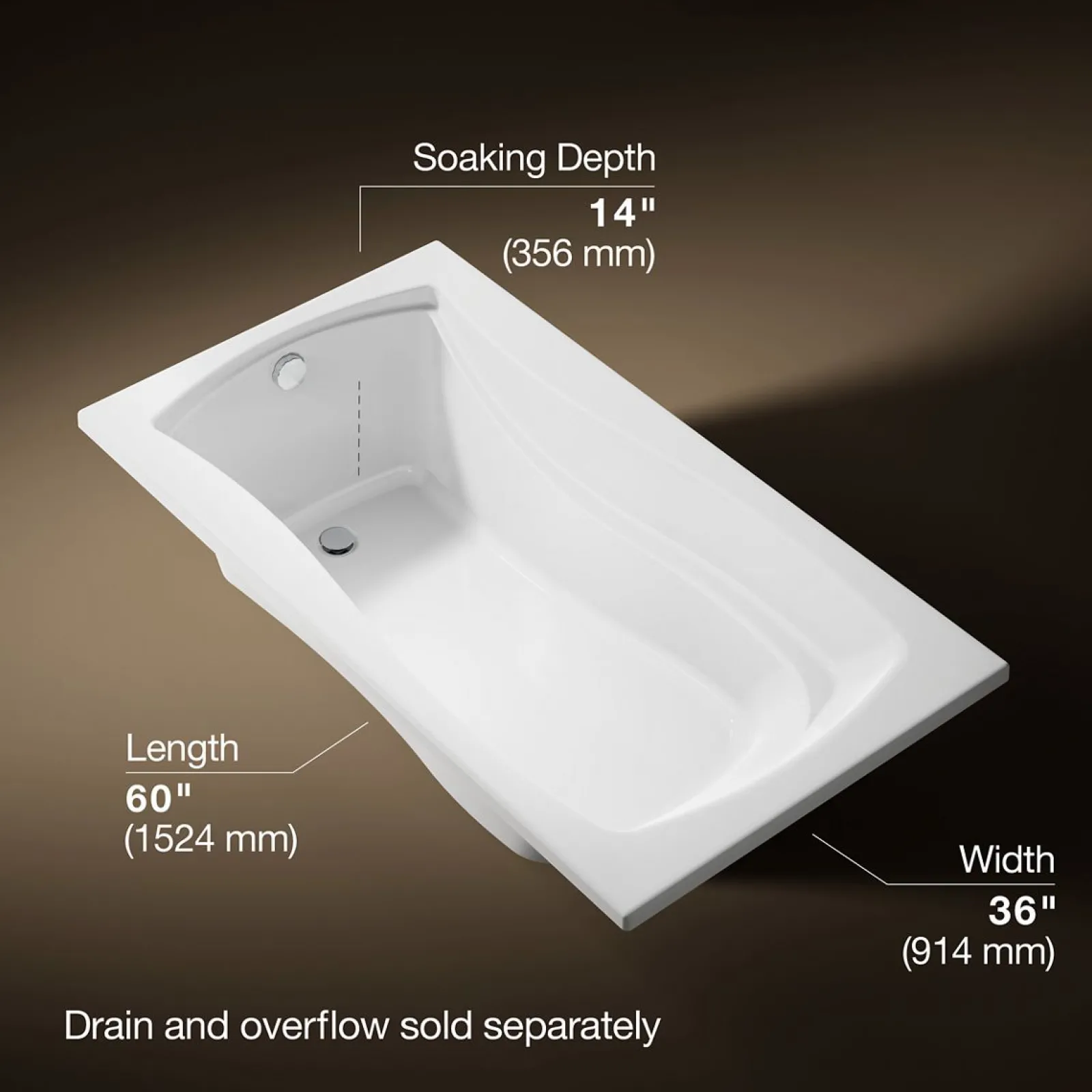 60" x 36" drop-in bath with^Kohler Discount