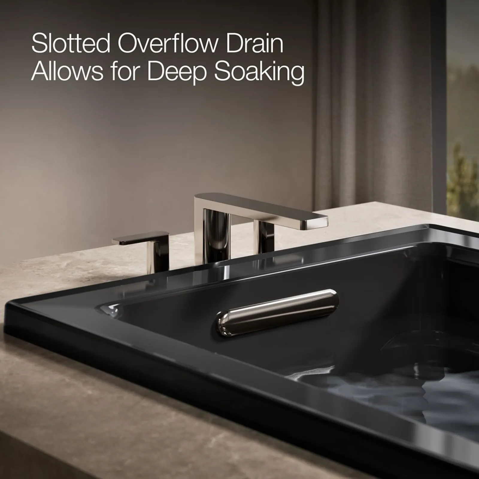 60" x 32" drop-in bath with Bask® heated surface^Kohler New