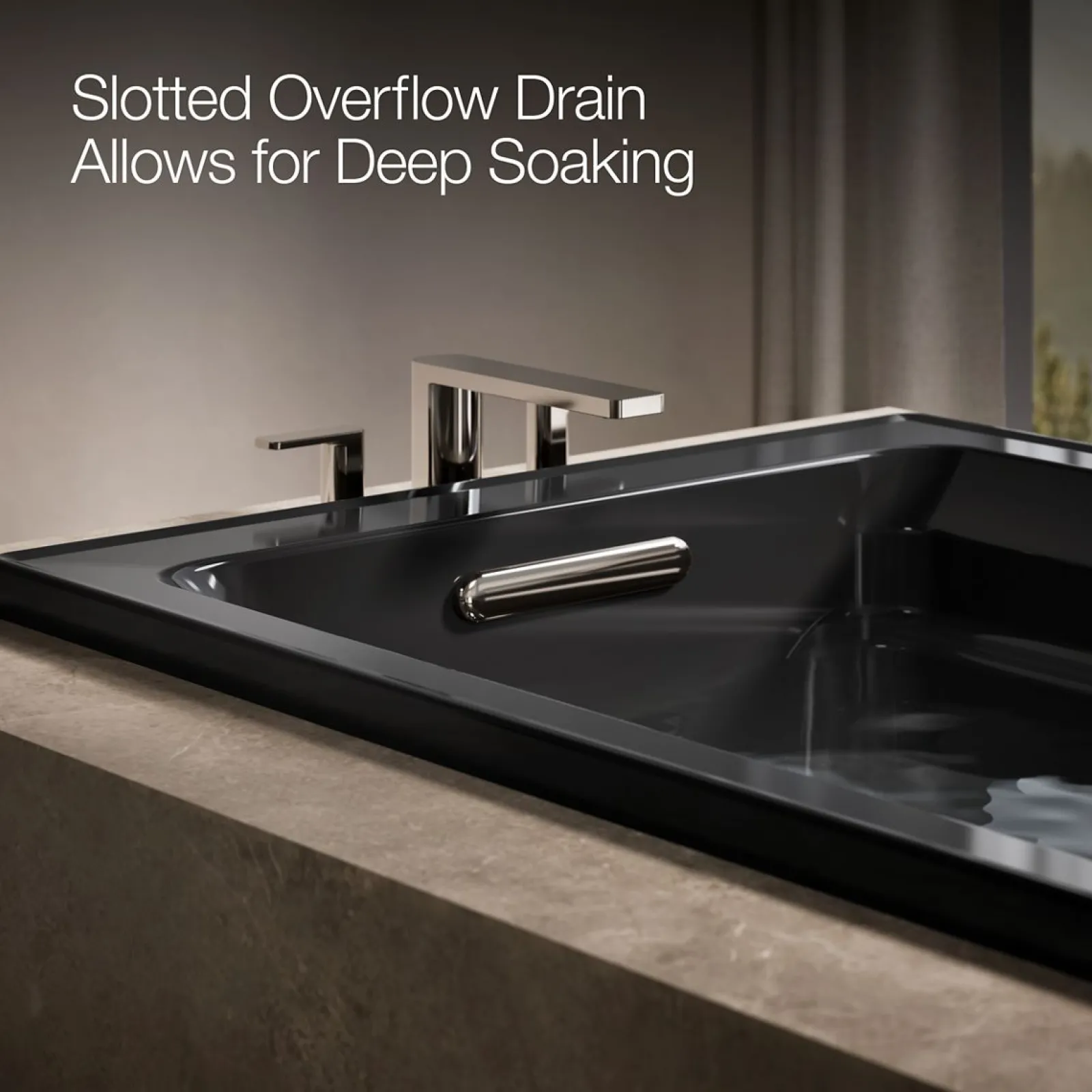 72" x 36" drop-in bath with Bask® heated surface^Kohler Best