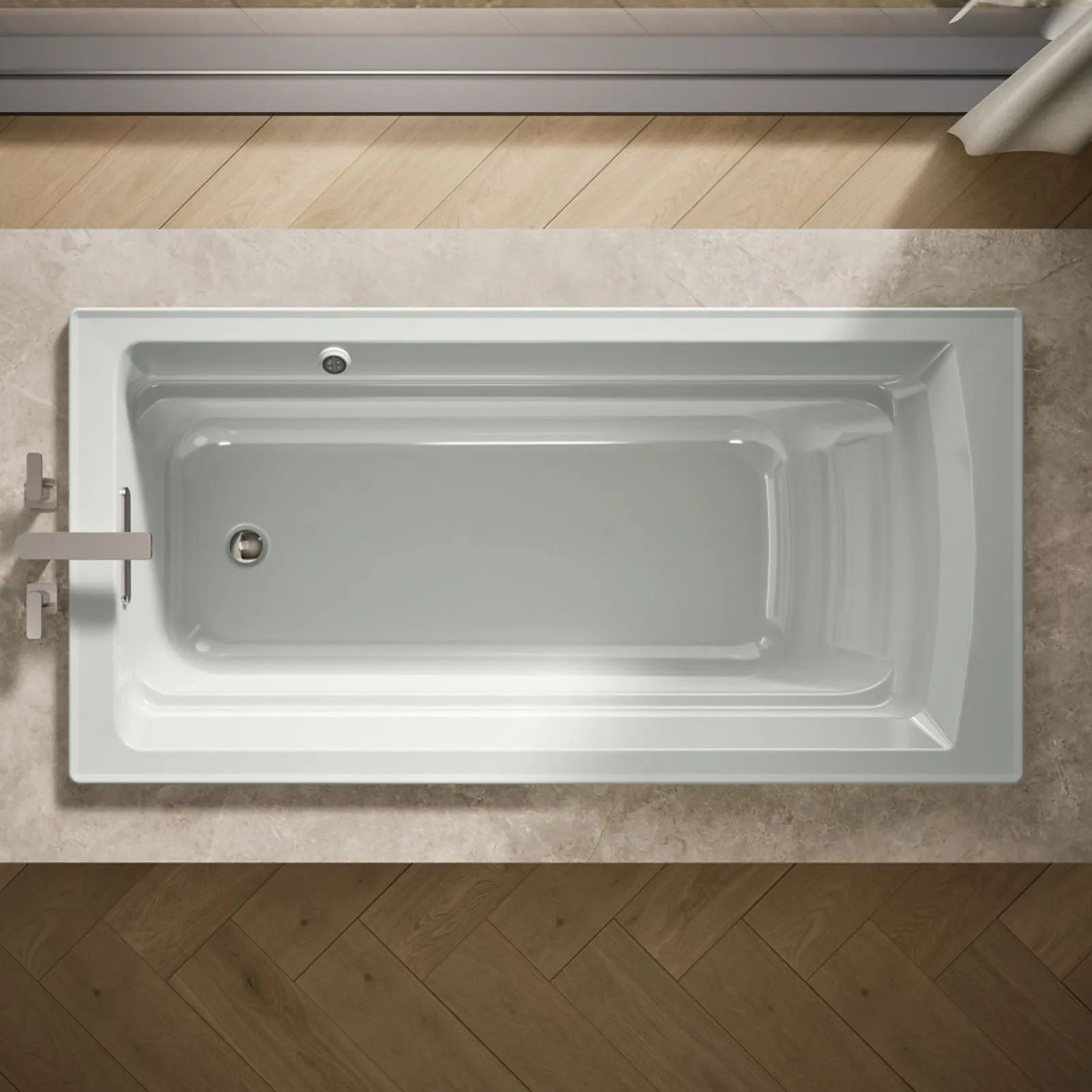 72" x 36" drop-in bath with Bask® heated surface^Kohler Best