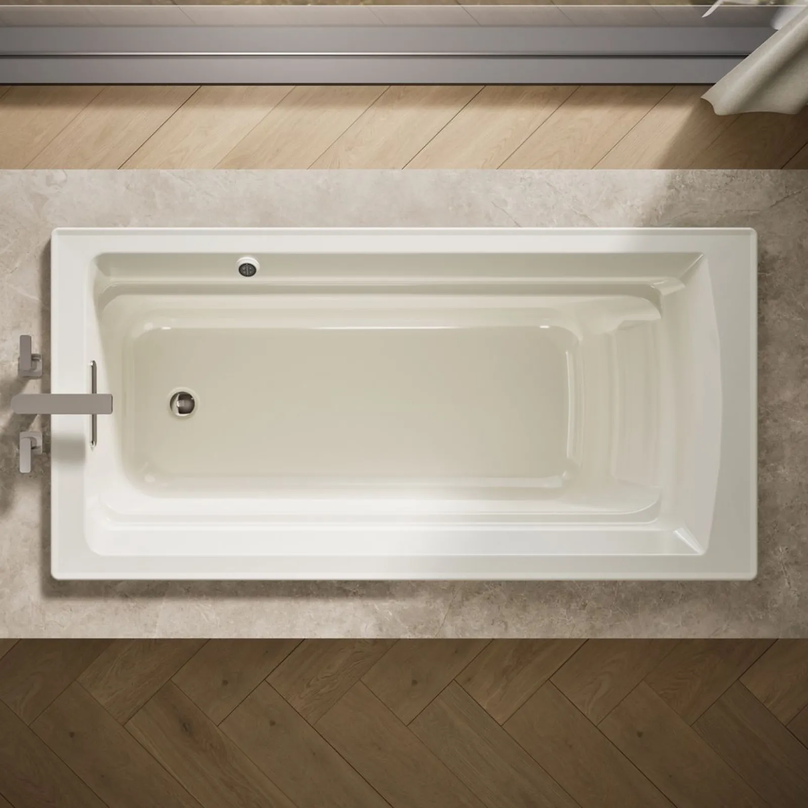 72" x 36" drop-in bath with Bask® heated surface^Kohler Best