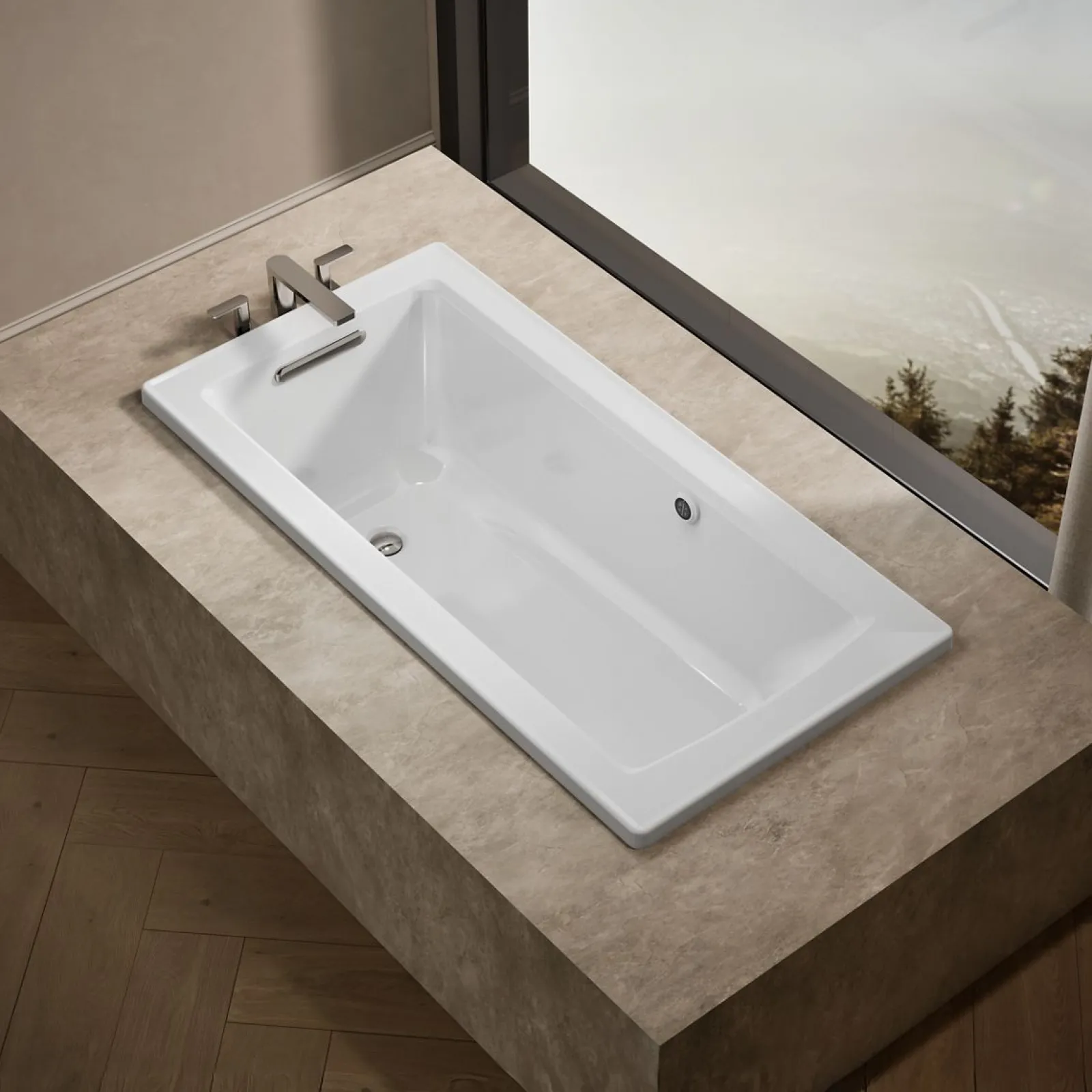 60" x 30" drop-in bath with Bask® heated surface^Kohler Hot