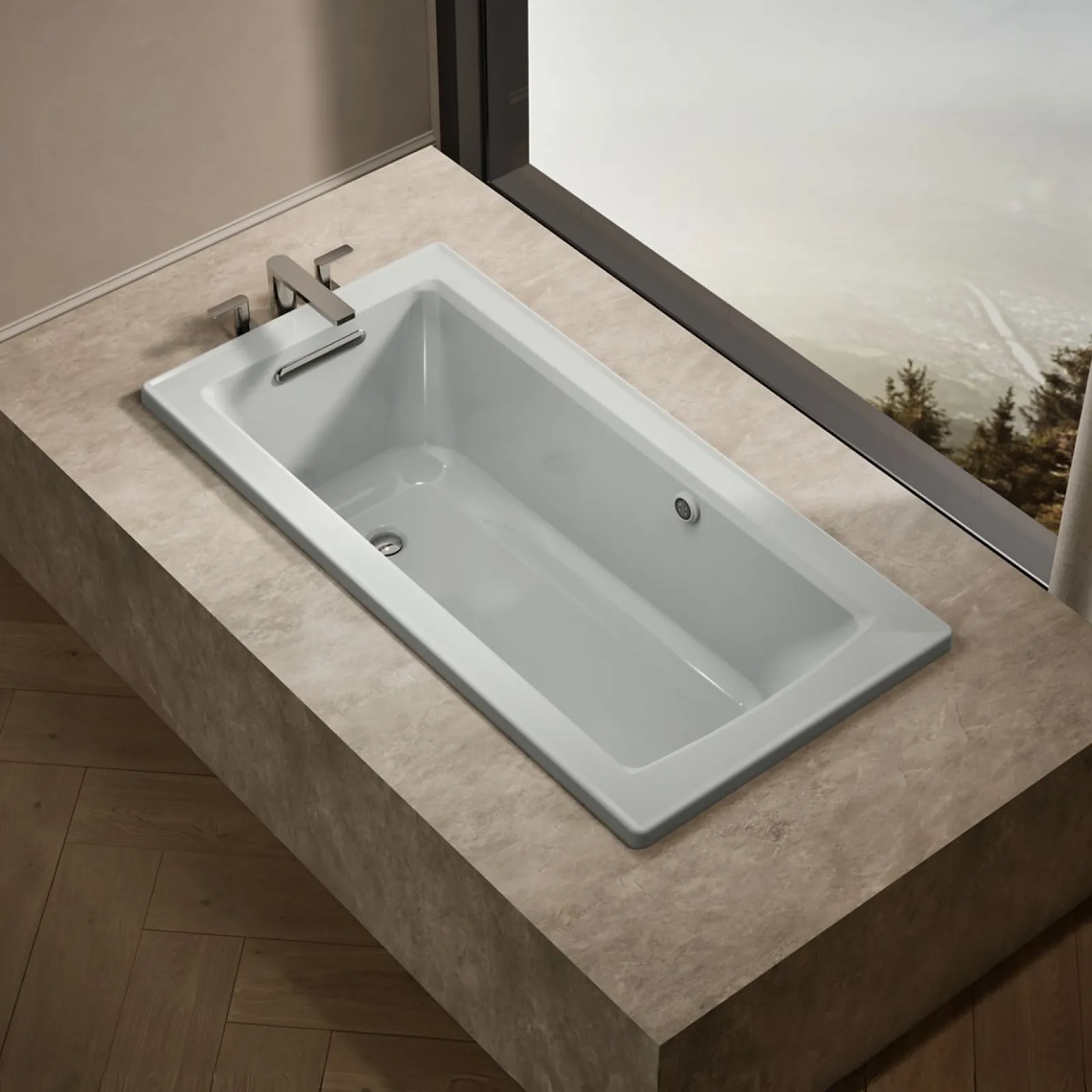 60" x 30" drop-in bath with Bask® heated surface^Kohler Hot
