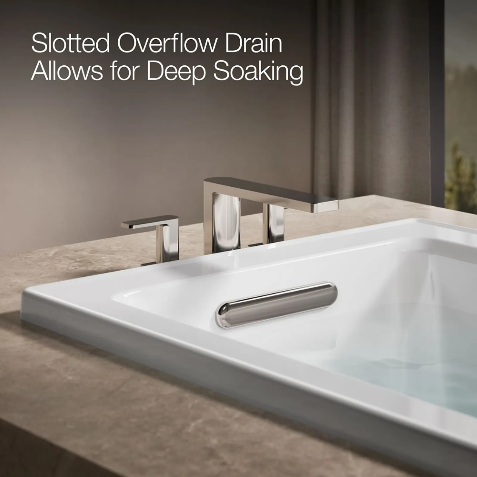 60" x 30" drop-in bath with Bask® heated surface^Kohler Hot