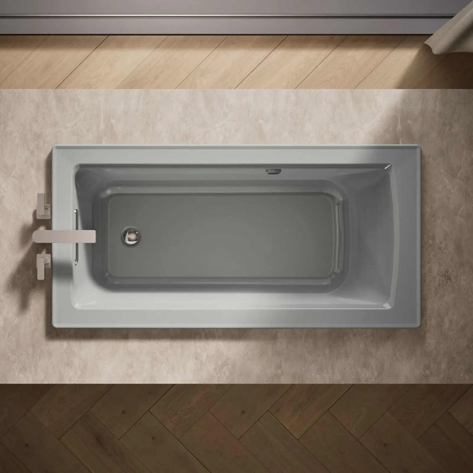 60" x 30" drop-in bath with Bask® heated surface^Kohler Hot