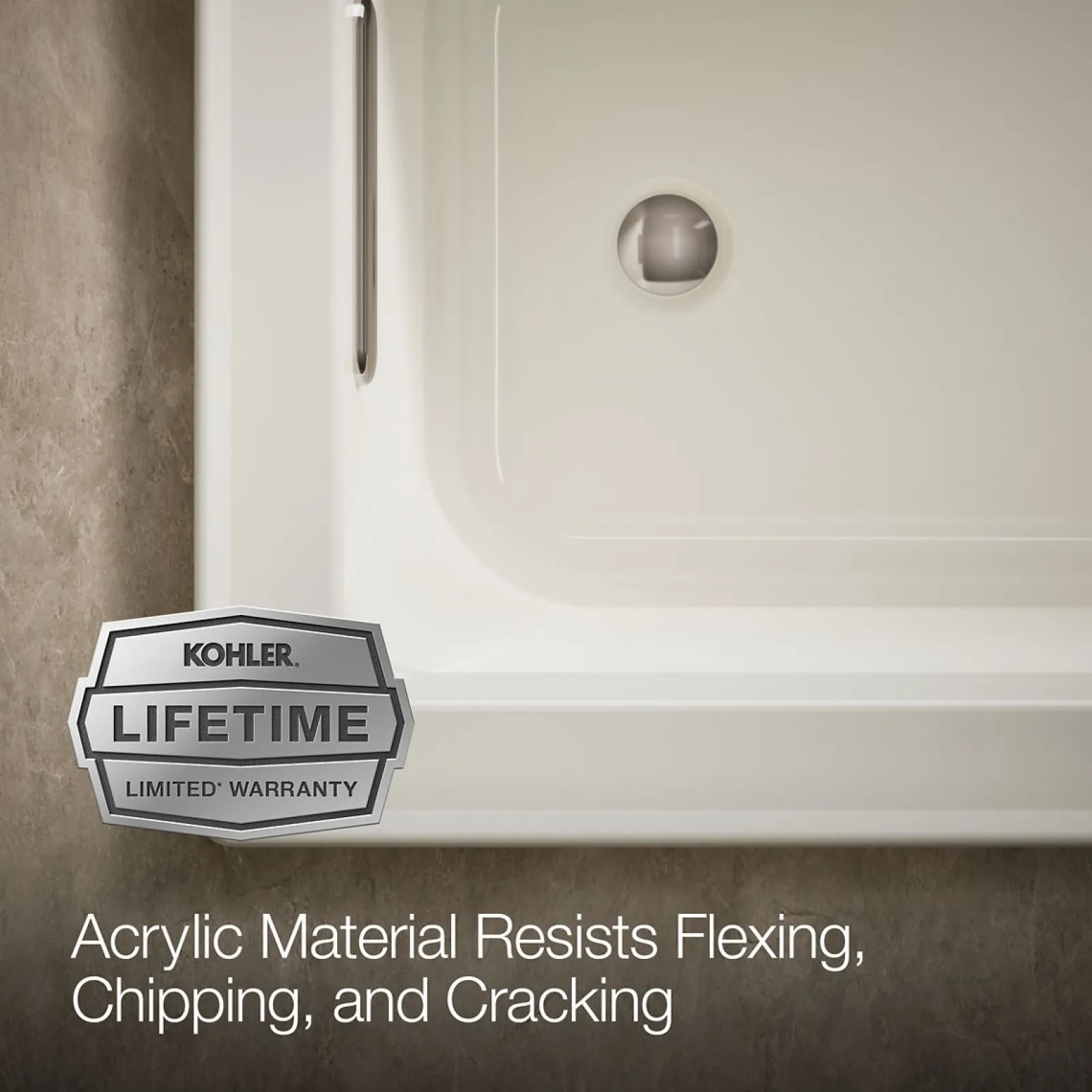 60" x 30" drop-in bath with Bask® heated surface^Kohler Hot