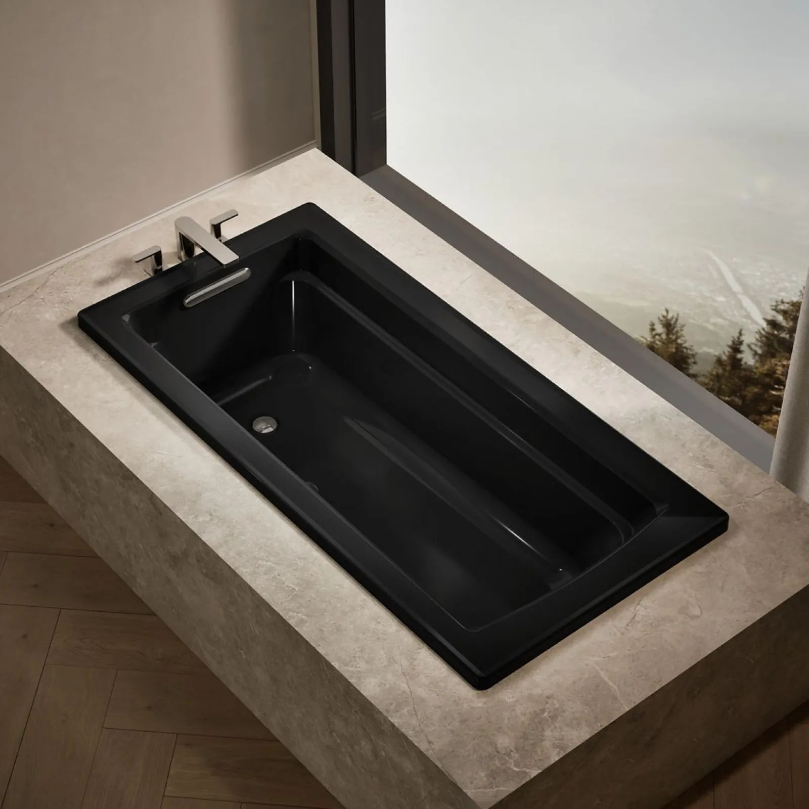 66" x 32" drop-in bath with Bask® heated surface^Kohler New